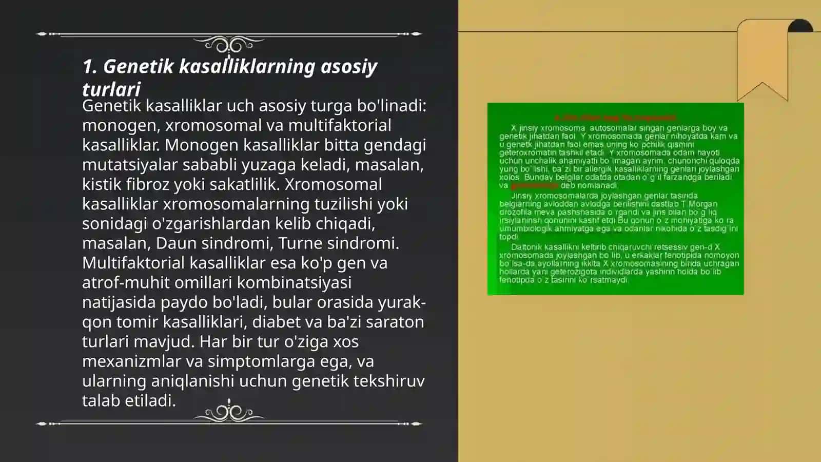 Genetik kasalliklarning asosiy turlari 3