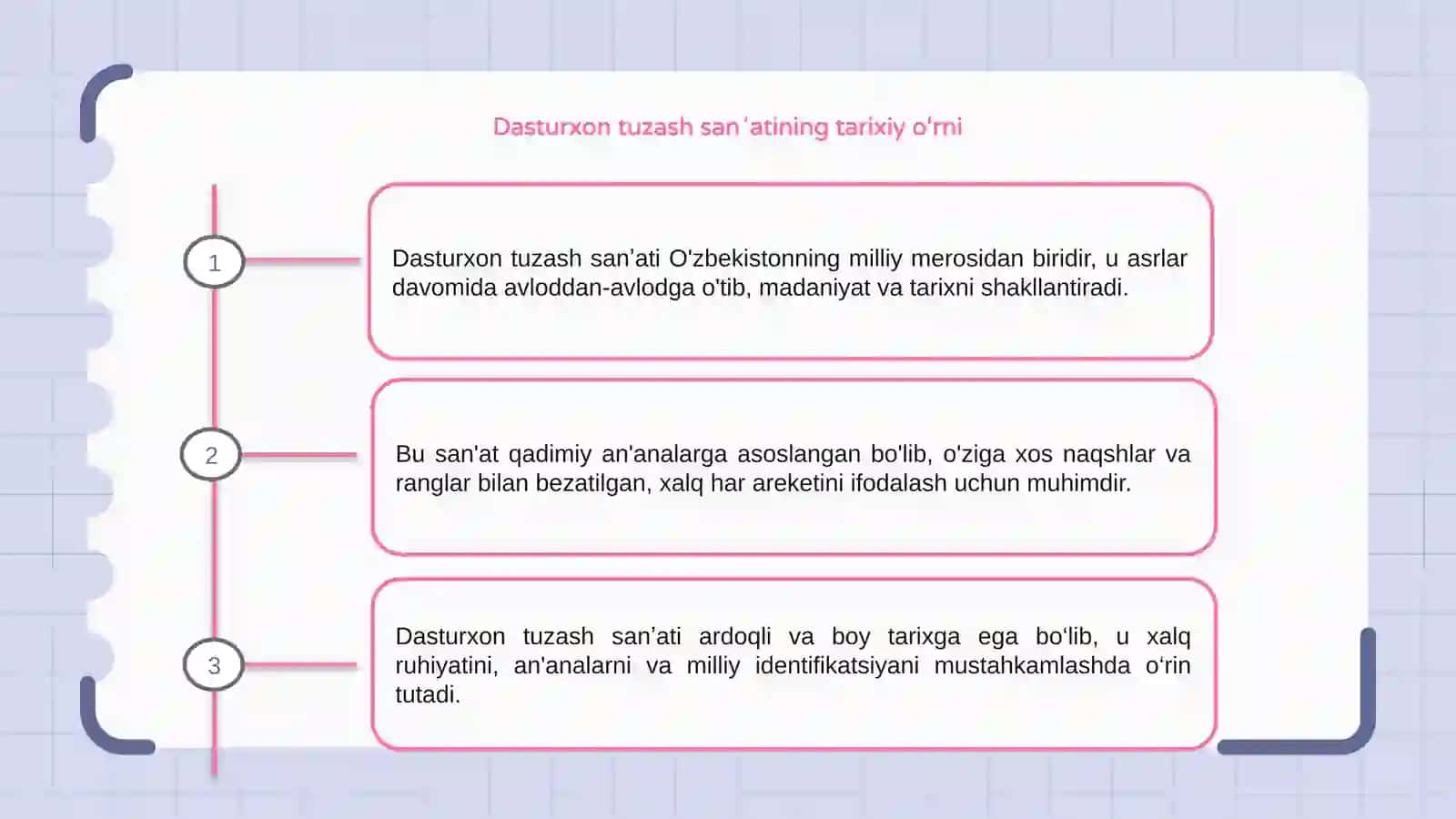 Dasturxon tuzash sanʼati 3