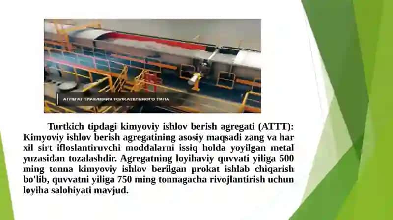 Ma’ruza.Listlimetallargaissiqxolatda kimyoviy ishlov berish 3