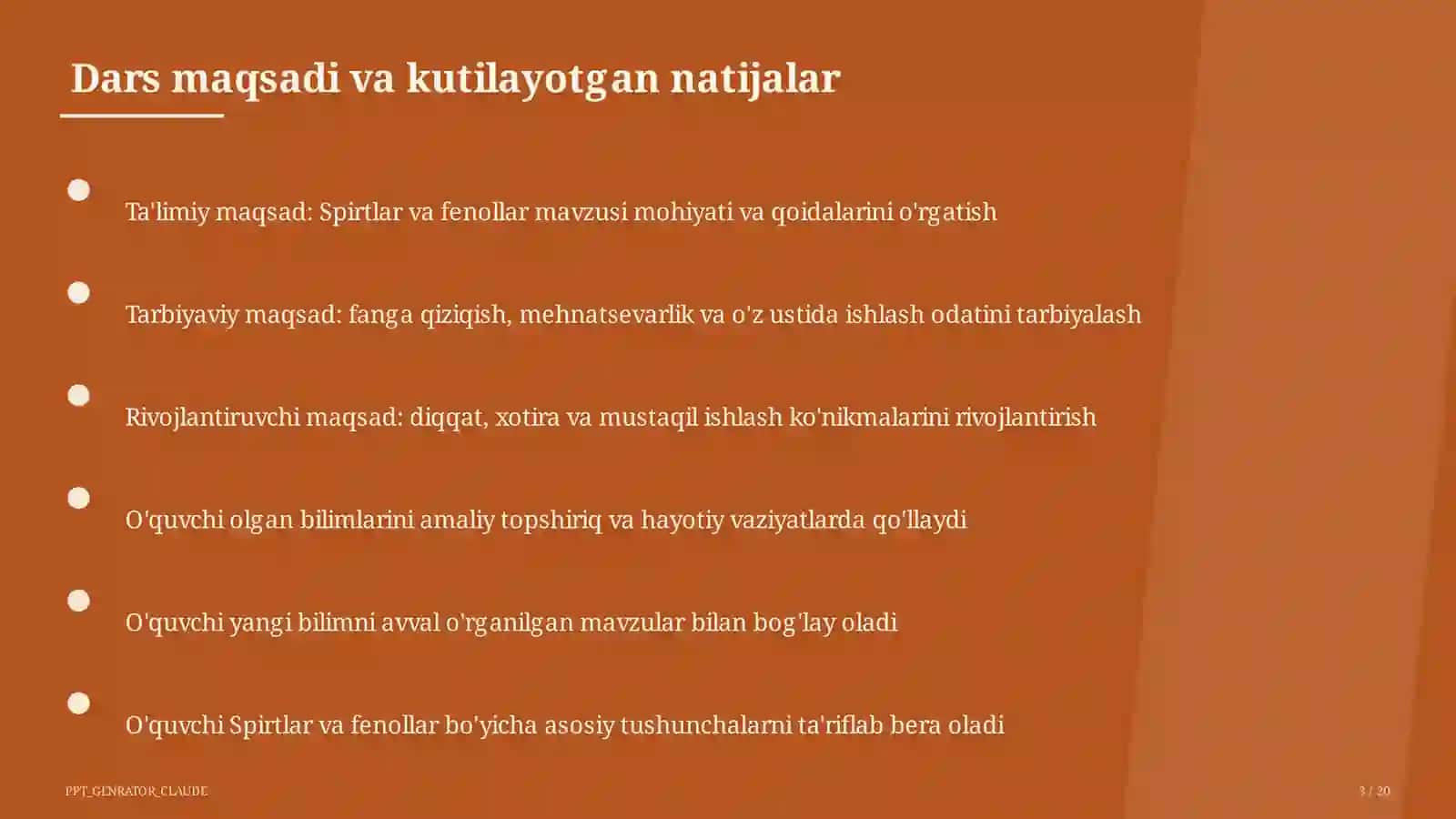 Spirtlar va fenollar (10-sinf) 3