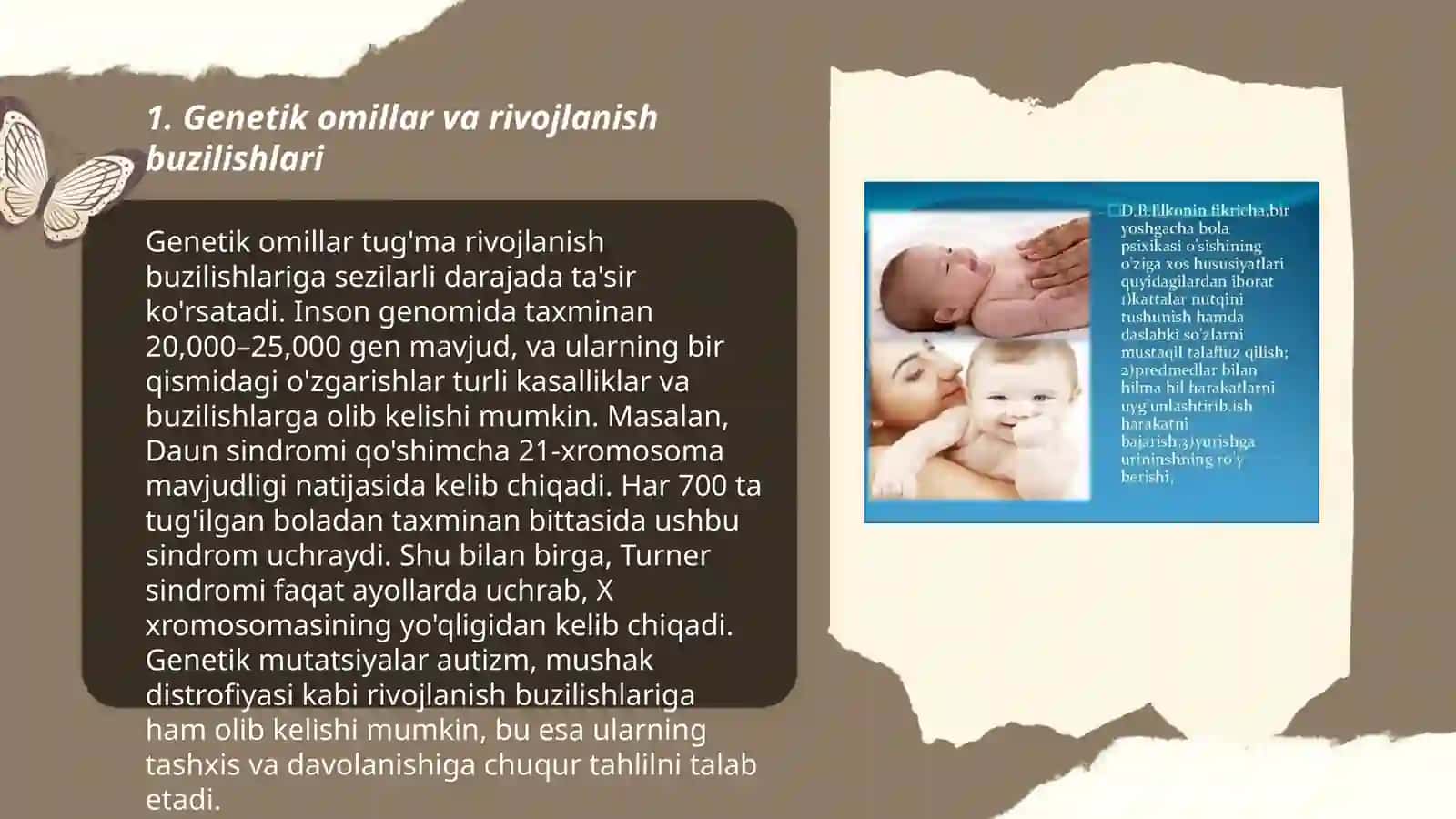 Genetik omillar va rivojlanish buzilishlari 3