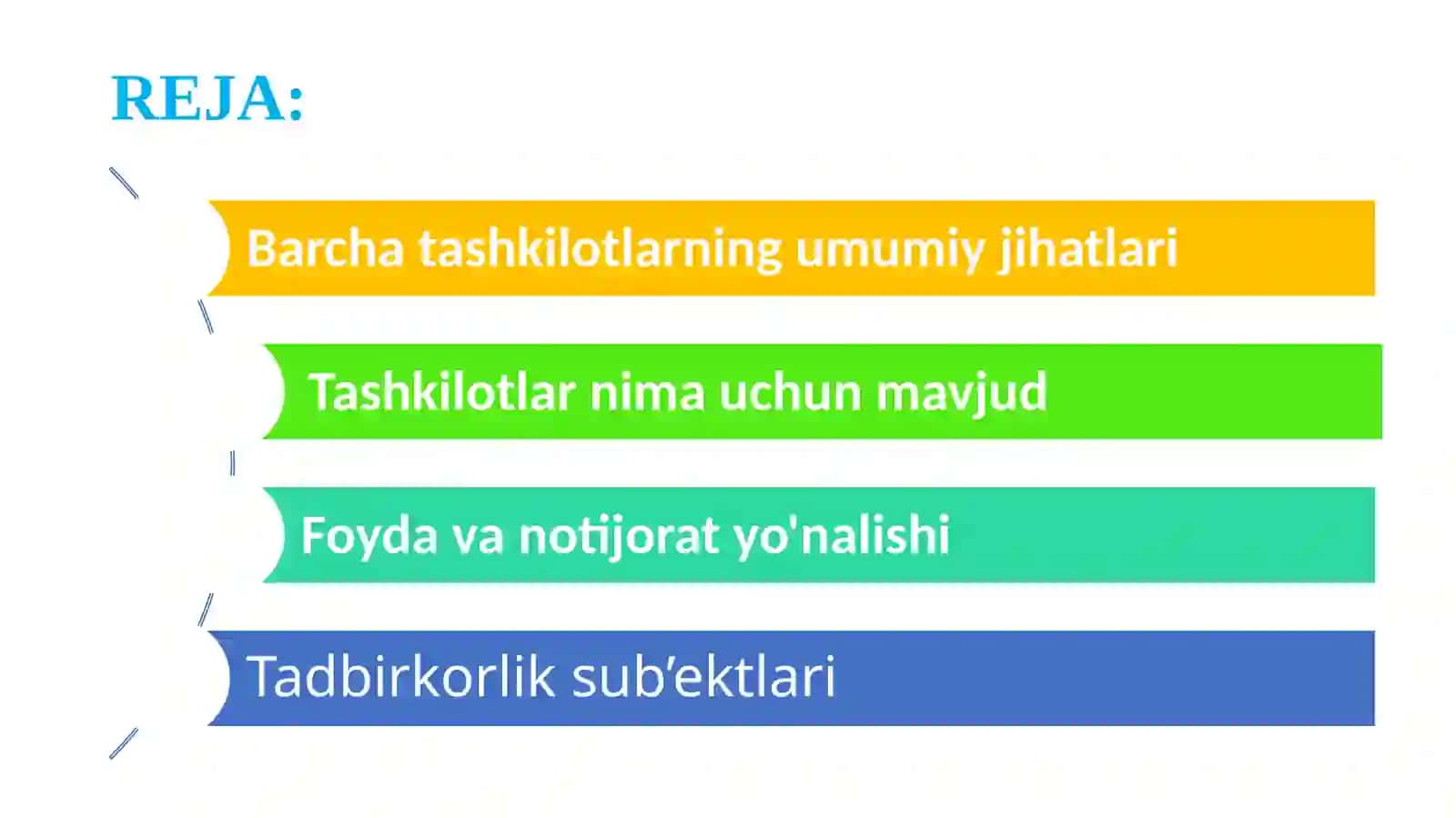 "YATT MJG’ AJ OAJ Biznеs sub’еkti vа uning strukturаsi" 3