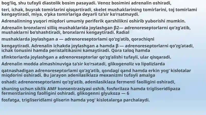 Adrenoretseptorlarni falajlovchi vositalar 3