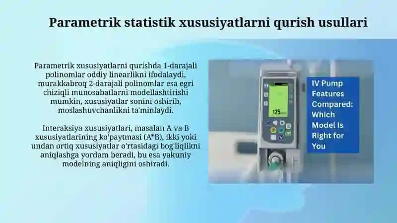 Parametrik statistik alomat tuzish usullari 3