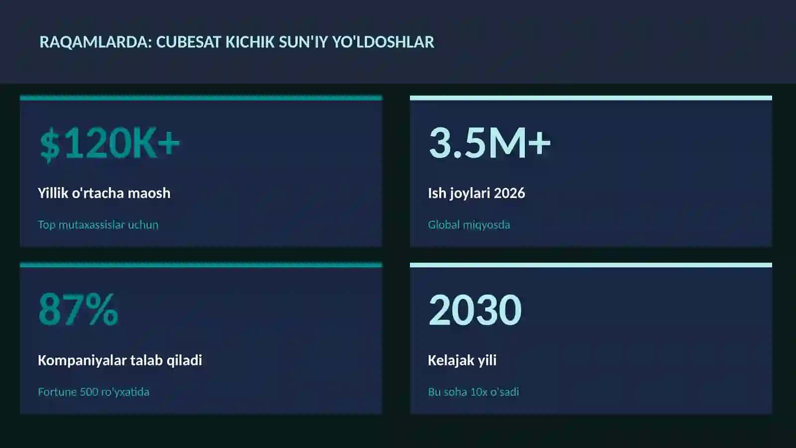 CubeSat kichik sun'iy yo'ldoshlar 3