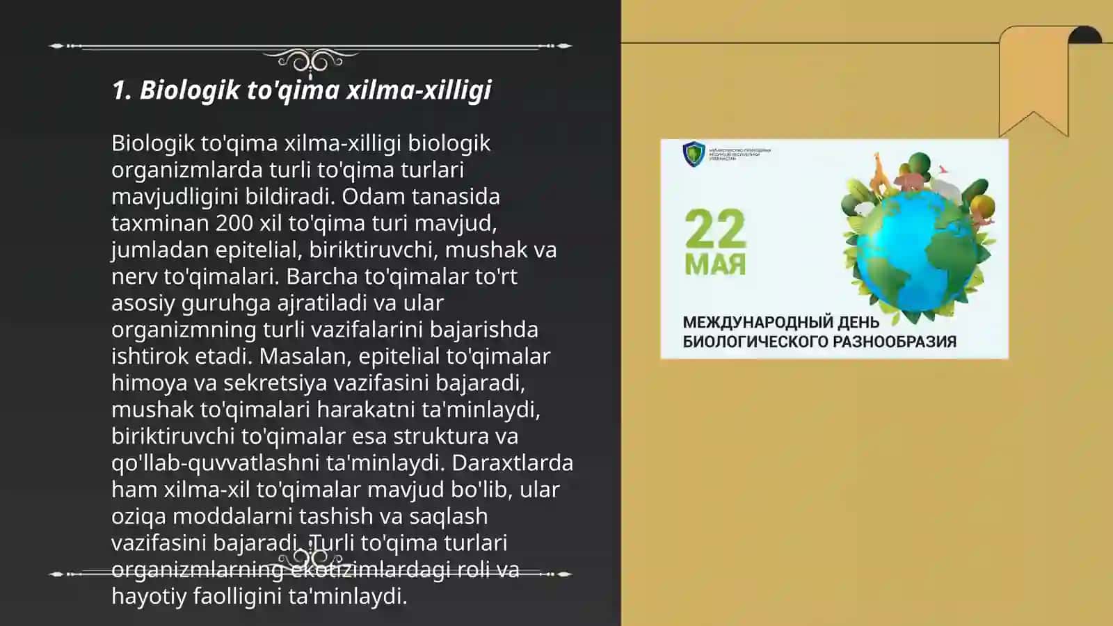 Biologik to'qima xilma-xilligi 3