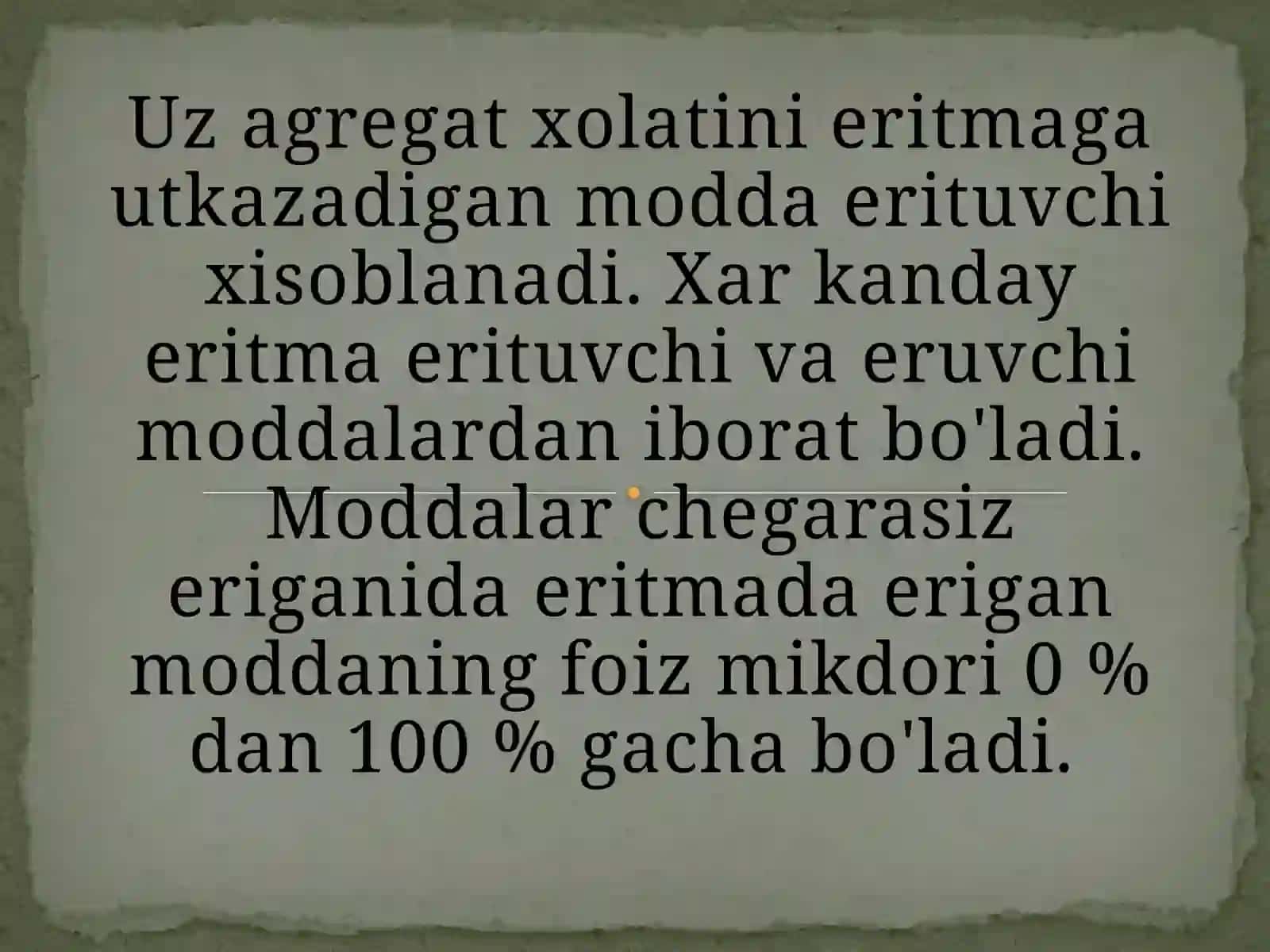 ERITMALAR va ULARNING HOSIL BO`LISHI TUG`RISIDAGI NAZARIYASI 3