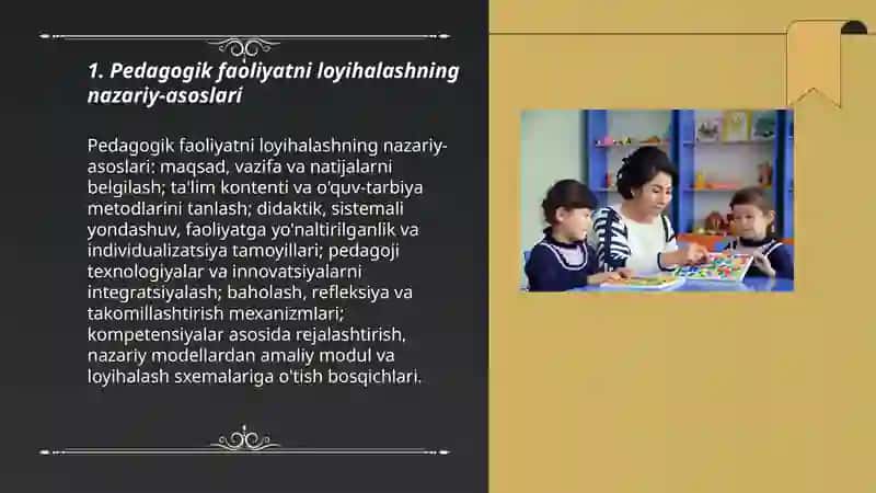 Boʻlajak tarbiyachilarda pedagogik faoliyatni loyihalash koʻnikmalarini shakllantirish 3