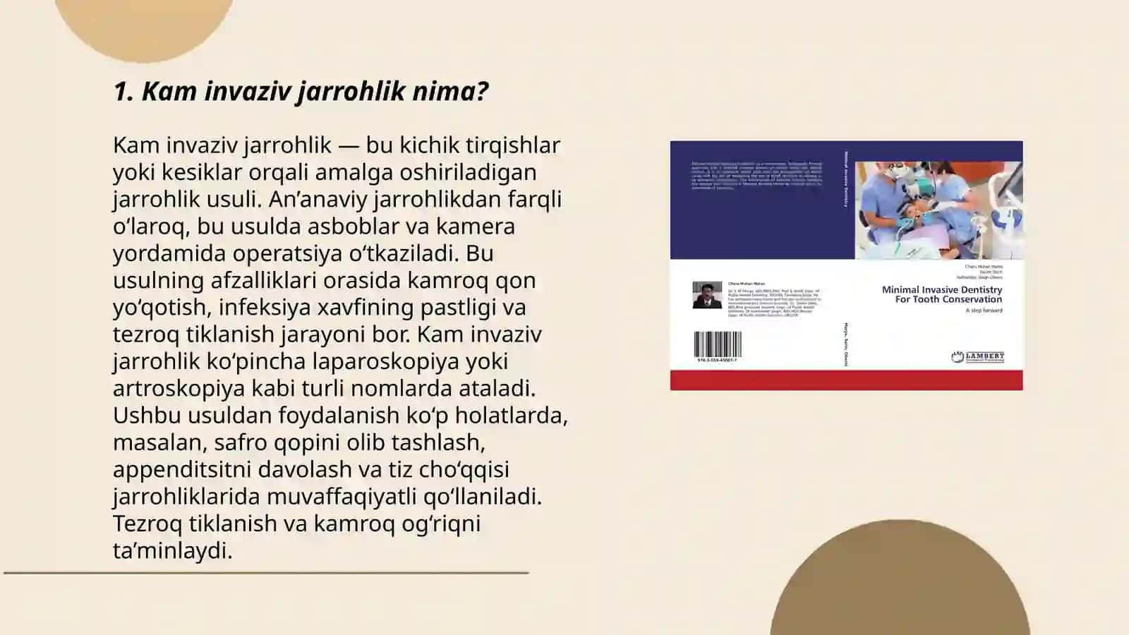 Kam invaziv jarrohlik tamoyillari 3