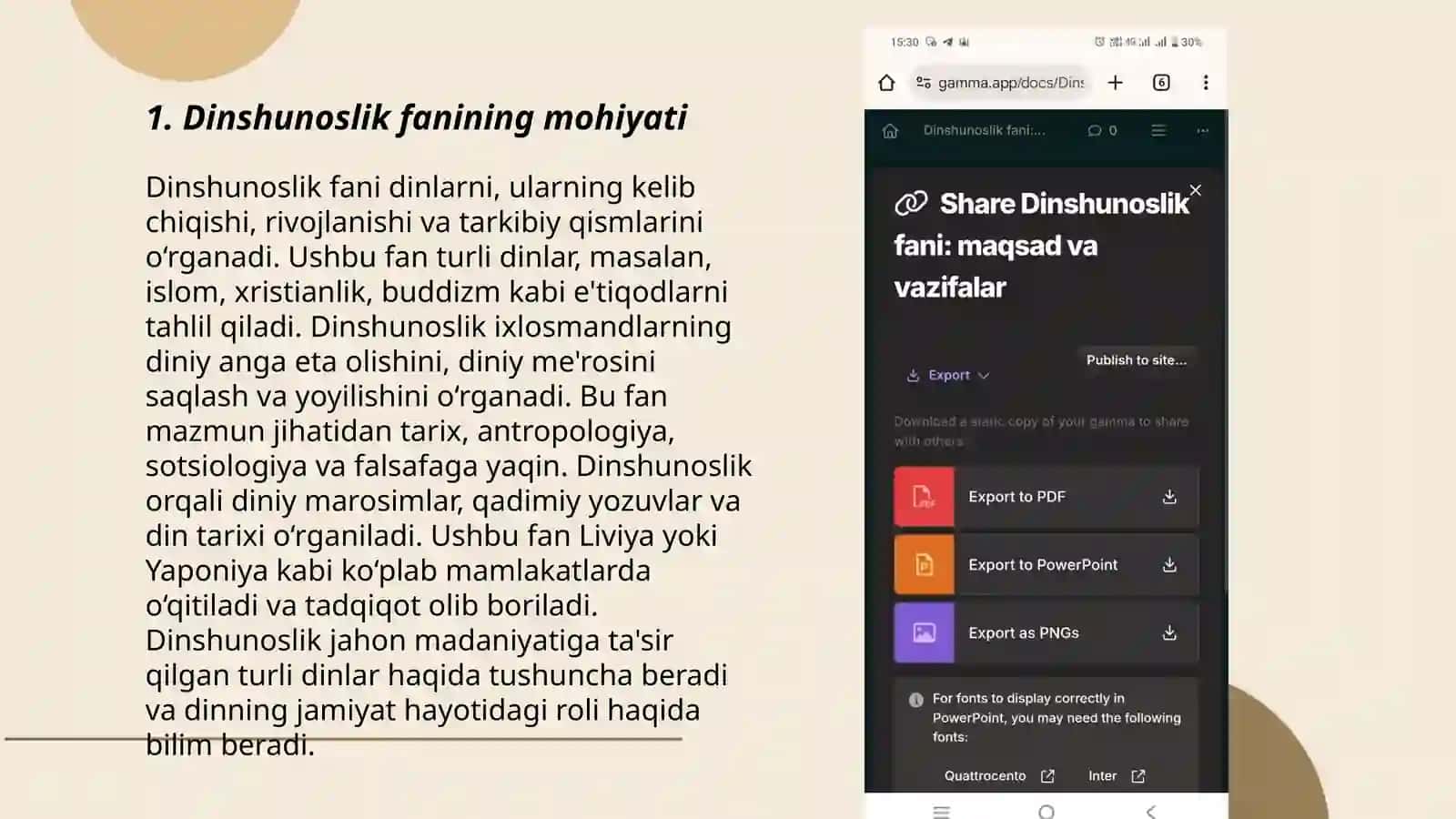 Dinshunoslik fani maqsad VA vazifalari 3