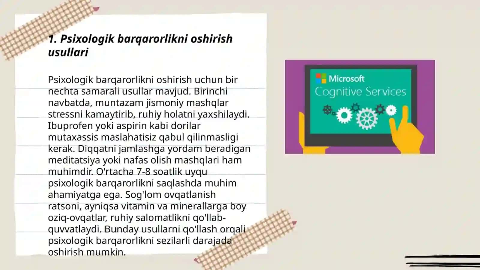Psixologik barqarorlikni oshirish usullari 3