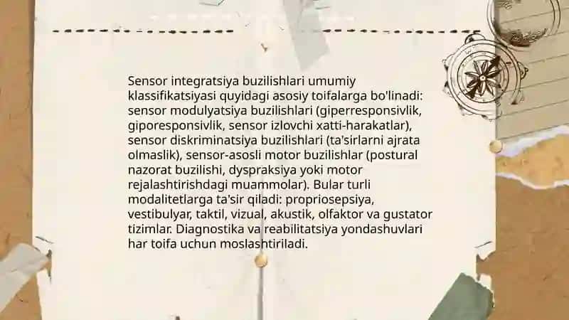 Sensor integratsiya jarayonlari buzilishlarining klassifikatsiyasi 3