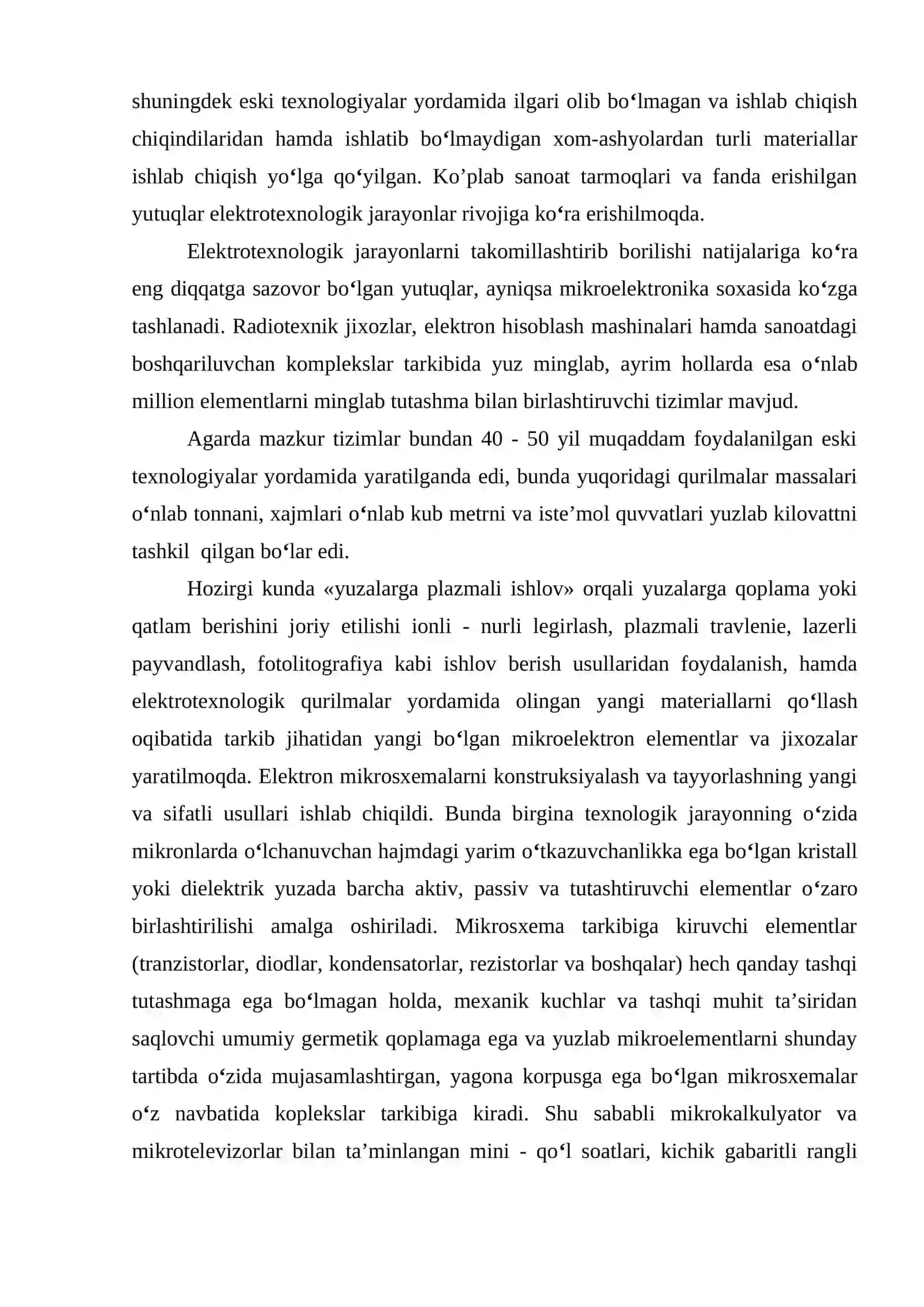Elektrotexnologik qurilma asoslari 3