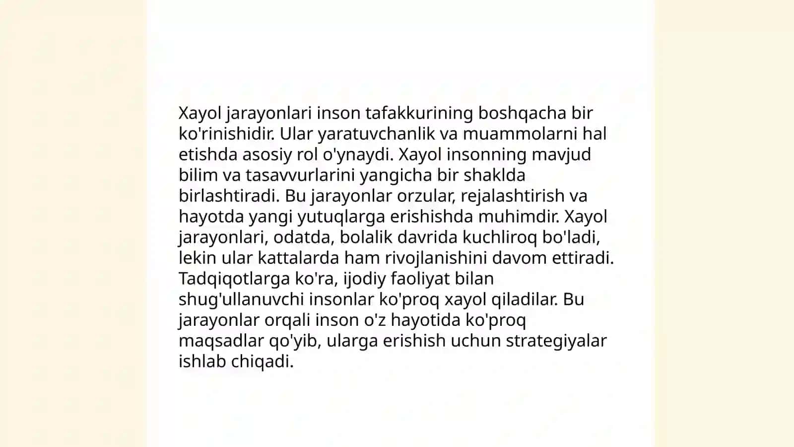 Xayol jarayonlari va xayol turlari 3