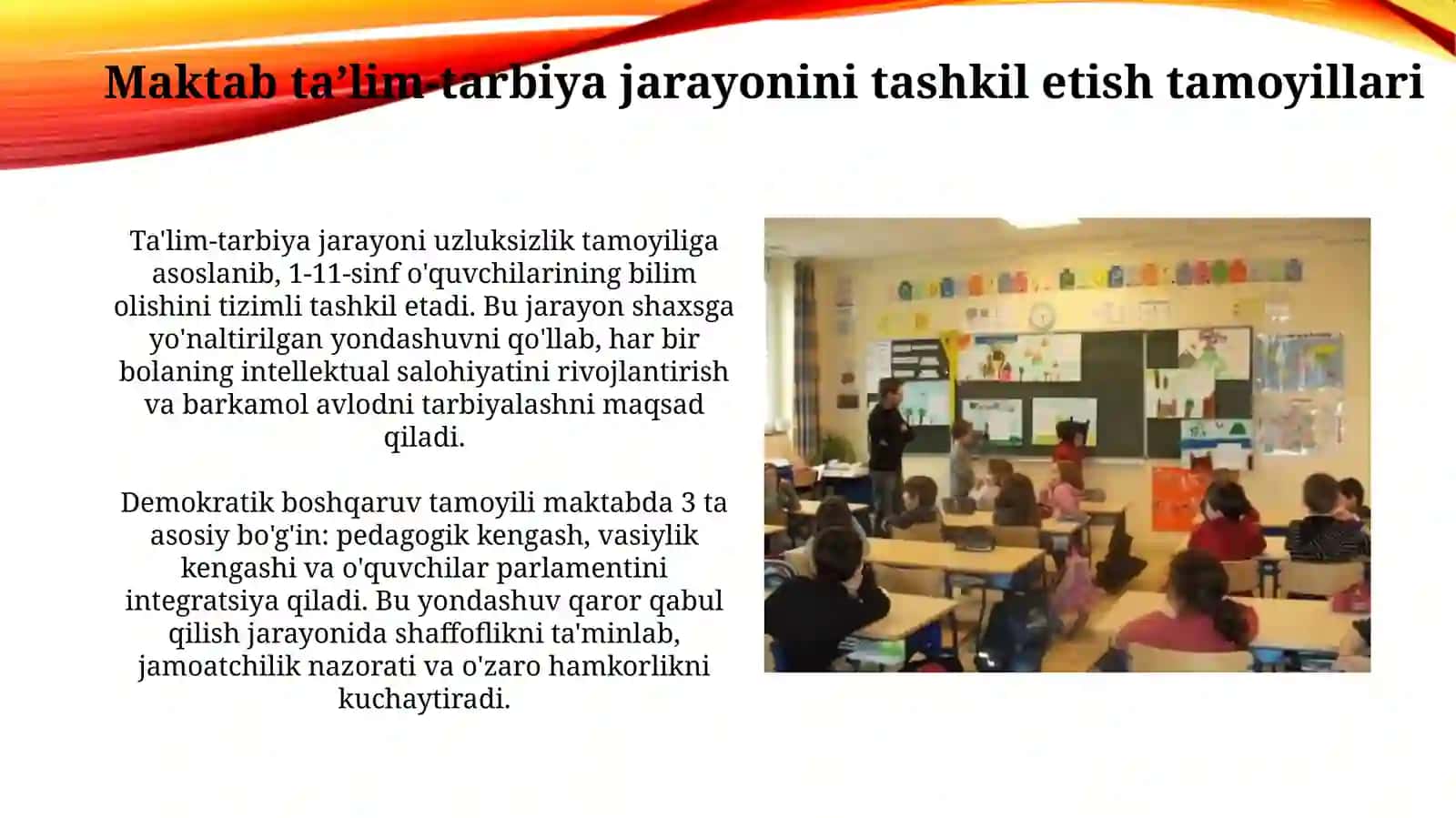 Maktabning o‘quv tarbiyasi ishlariga rahbarlik. Maktab ishini rejalashtirish 3