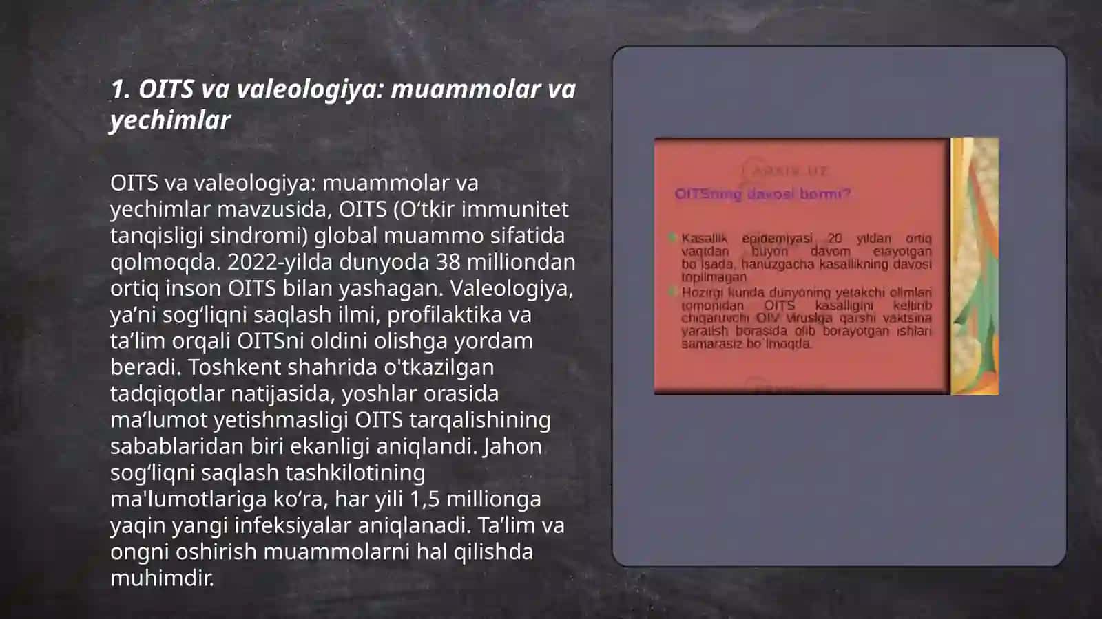 OITS va valeologiya: muammolar va yechimlar 3
