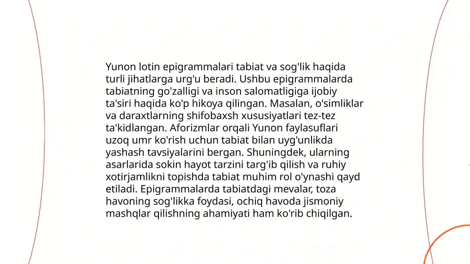 Yunon lotin epigrammalarida tibbiyot va salomatlik 3