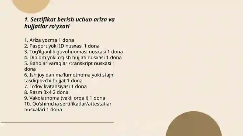 Auditor malaka sertifikati 3