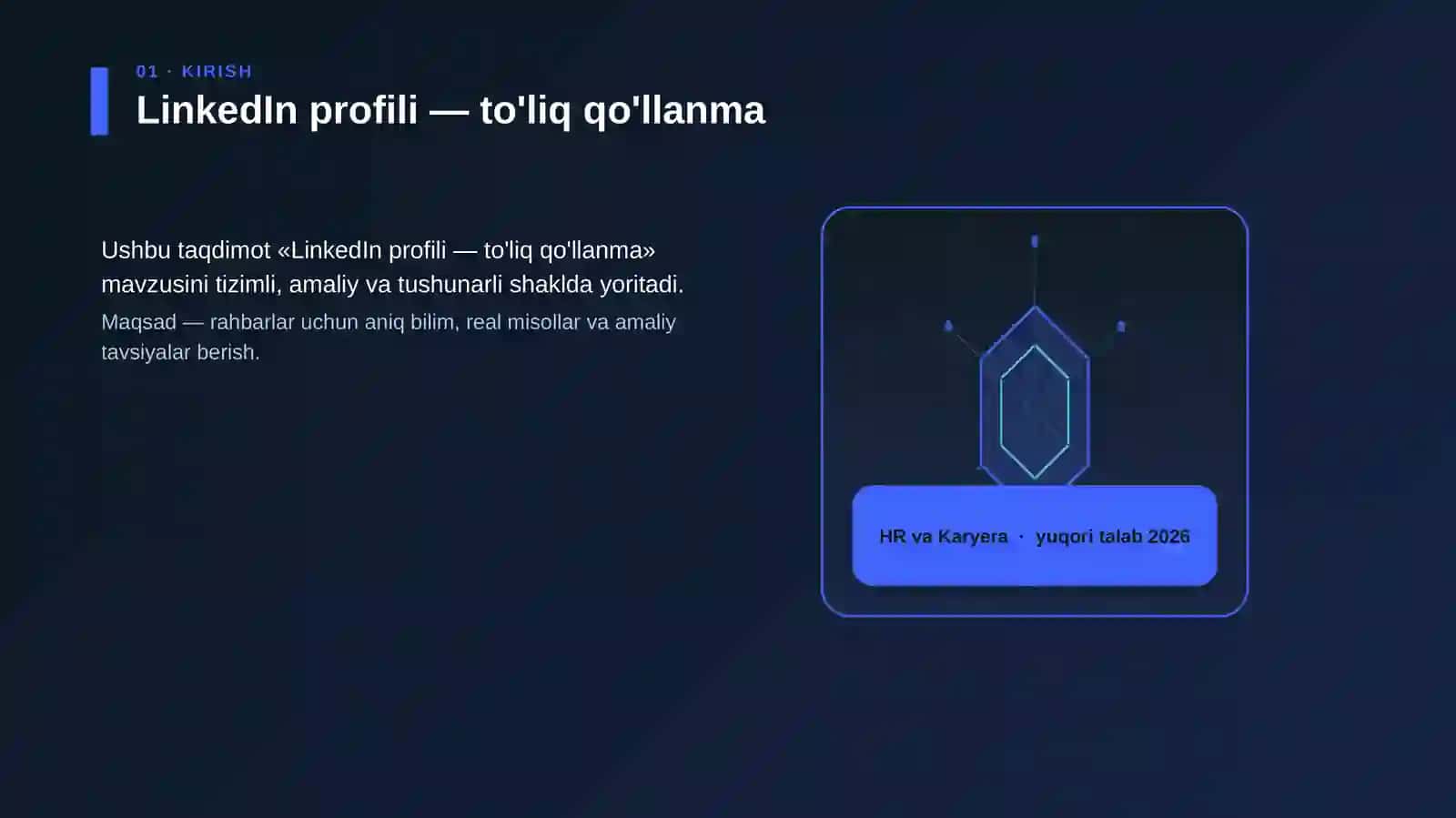 LinkedIn profili — to'liq qo'llanma 3