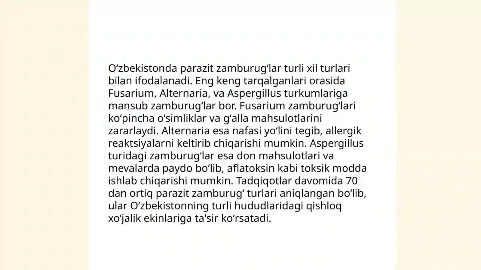 O'zbekistonda tarqalgan parazit zamburug'lar 3