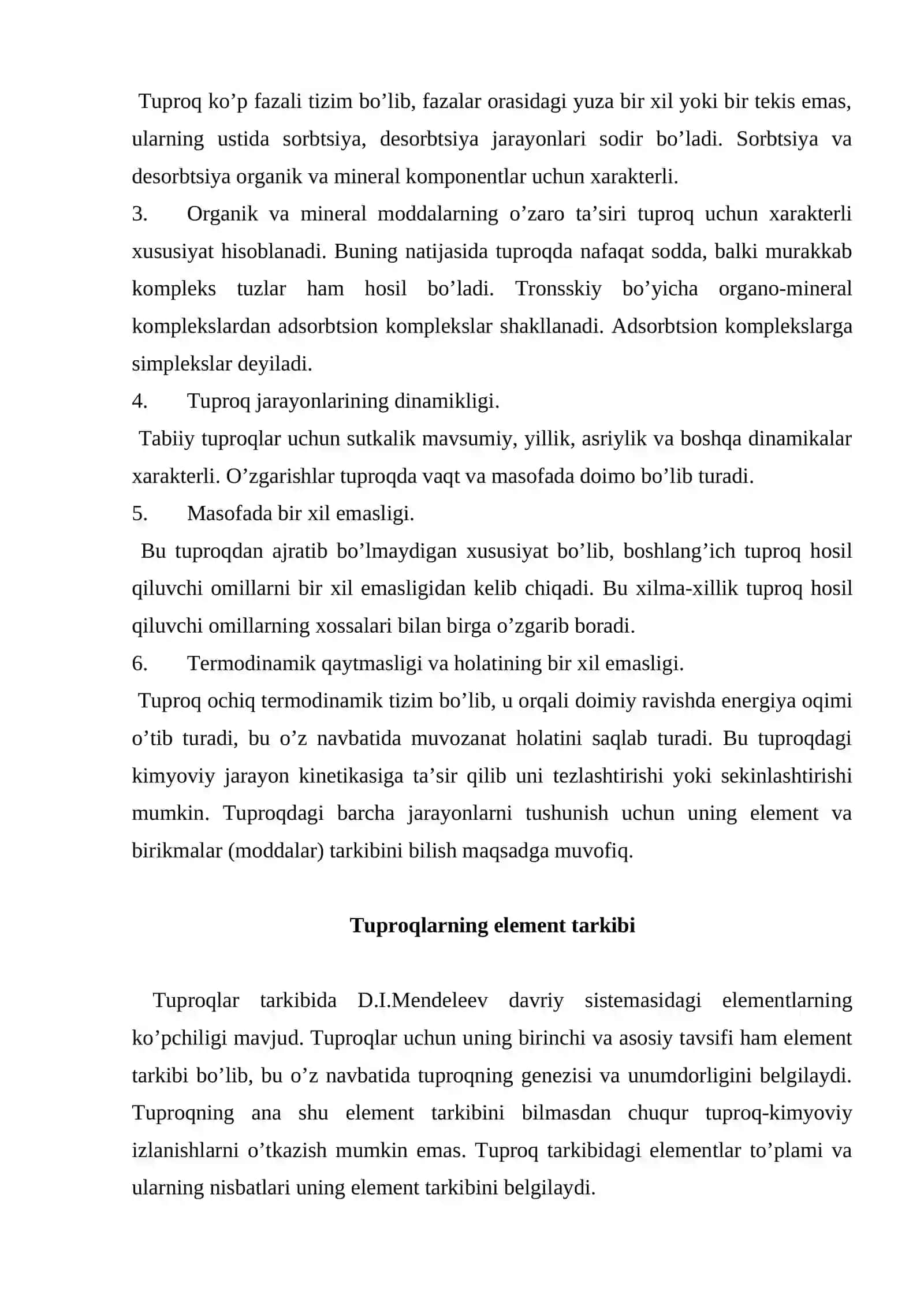 tuproq elementlarning kimyoviy tarkibi 3