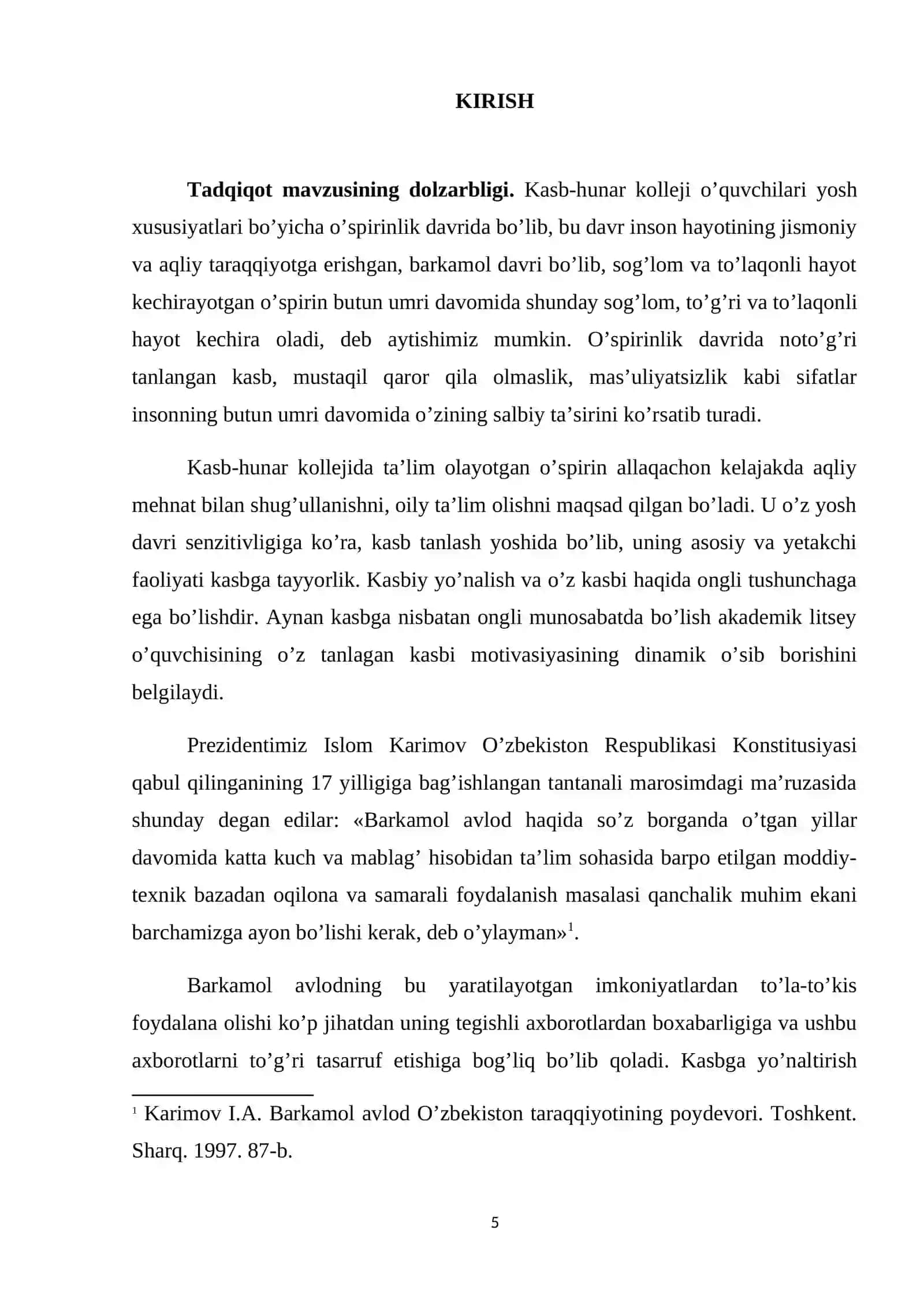 KOLLEJ O’QITUVCHISI PEDAGOGIK QOBILIYATLARI TASHXISI 3