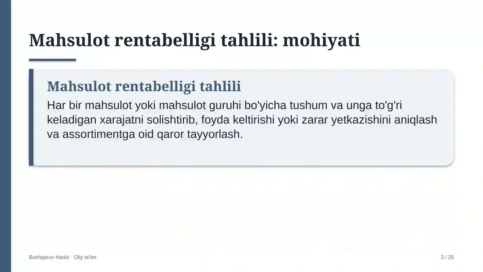 Kempinglarda mahsulot rentabelligini tahlil qilish 3