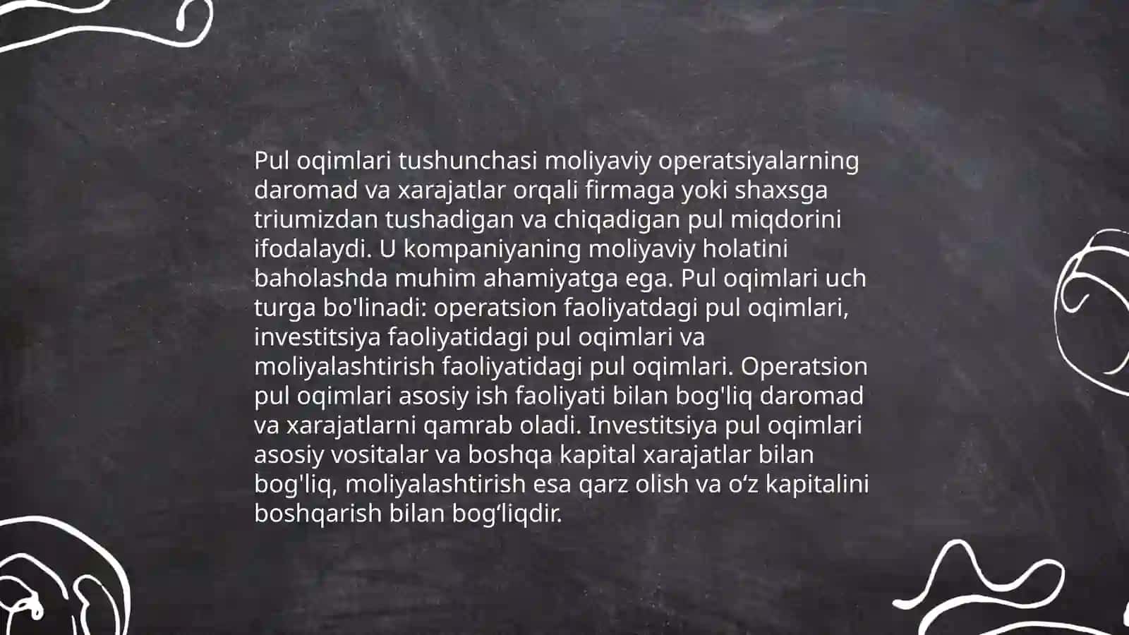 Pul oqimlari tushunchasi 3
