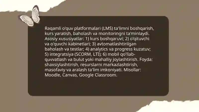 Raqamli o'quv platformalari (LMS) 3
