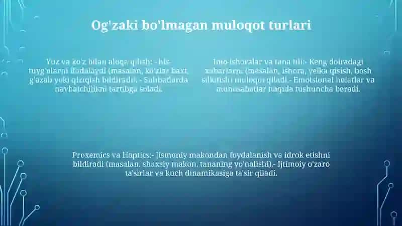 Psixologik Trening Tizimida Noverbal Kommunikatsiya 3