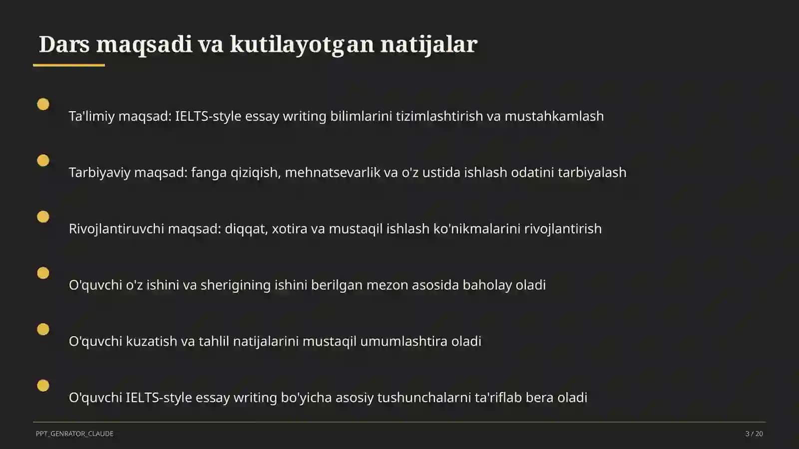IELTS-style essay writing (11-sinf) 3