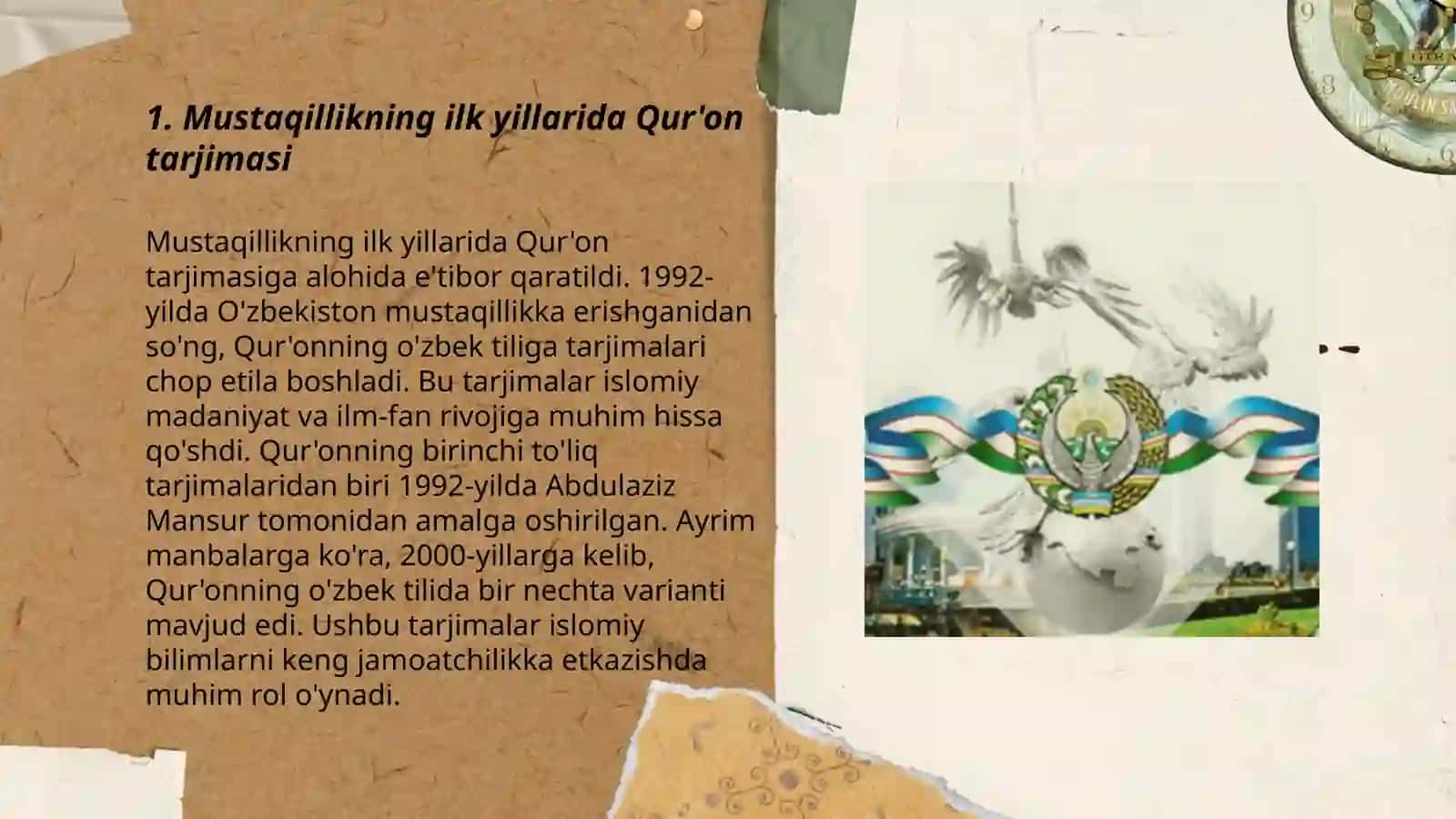 Mustaqillik yillarida Qur'onning tarjima qilinishi va tavsirlari 3