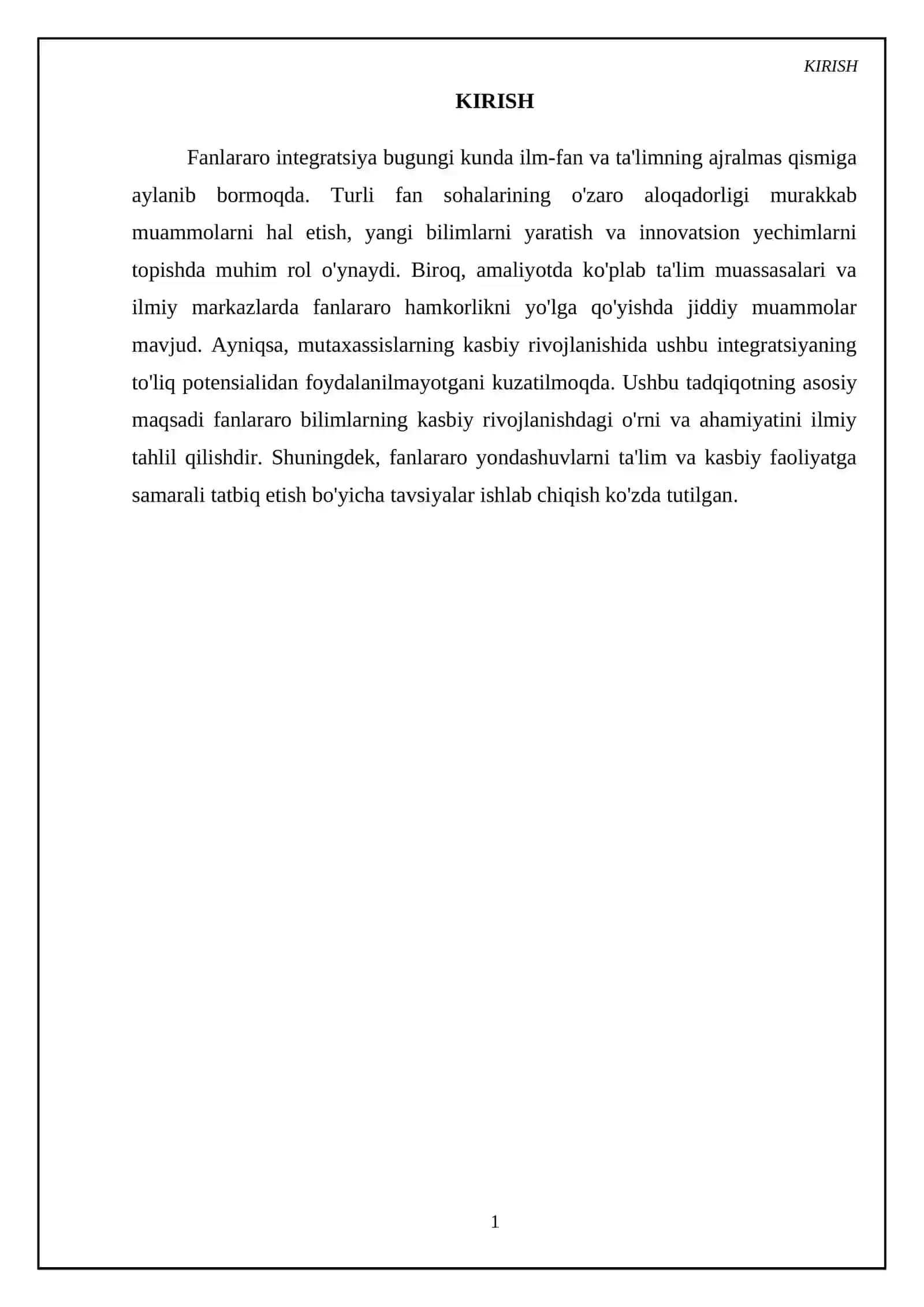 Fanlararo bilimlar va kasbiy rivojlanishdagi o'rni 3