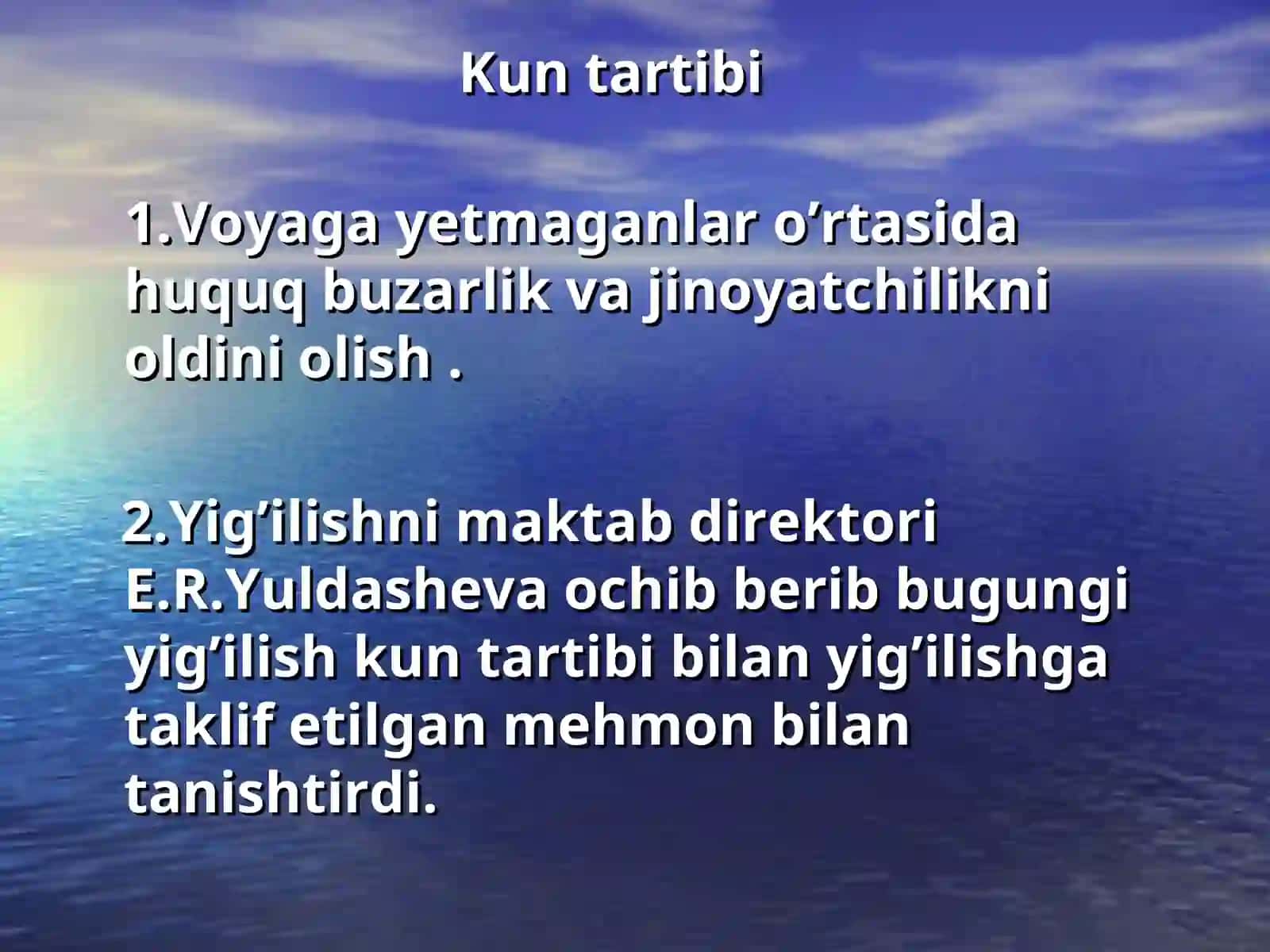 BAYONNOMALAR YOZILISH TARTIBI 3
