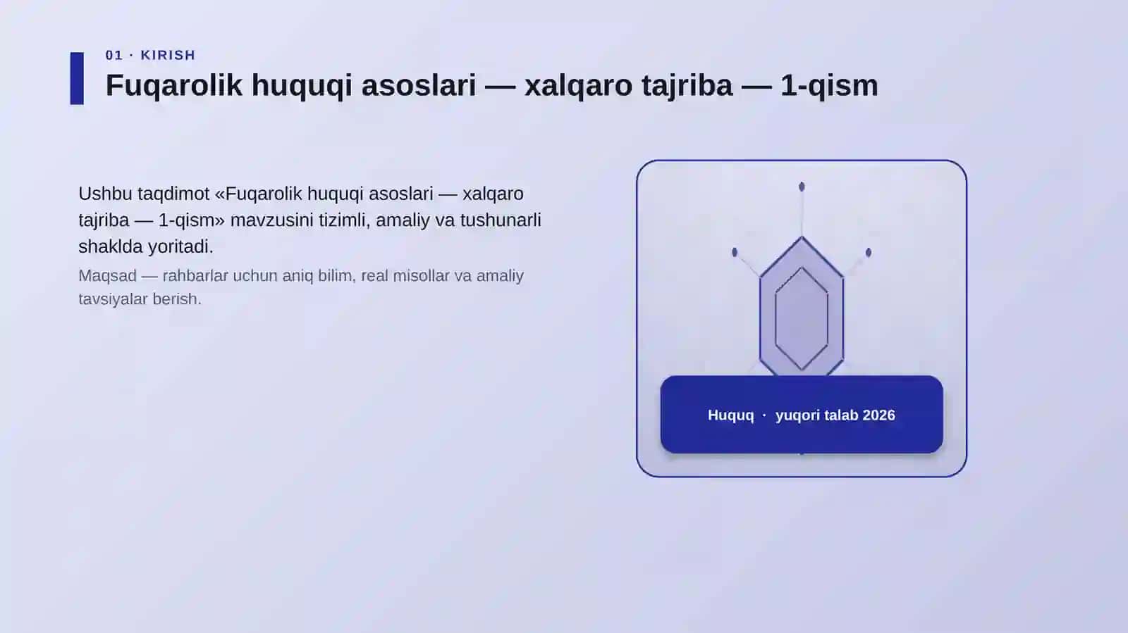 Fuqarolik huquqi asoslari — xalqaro tajriba — 1-qism 3