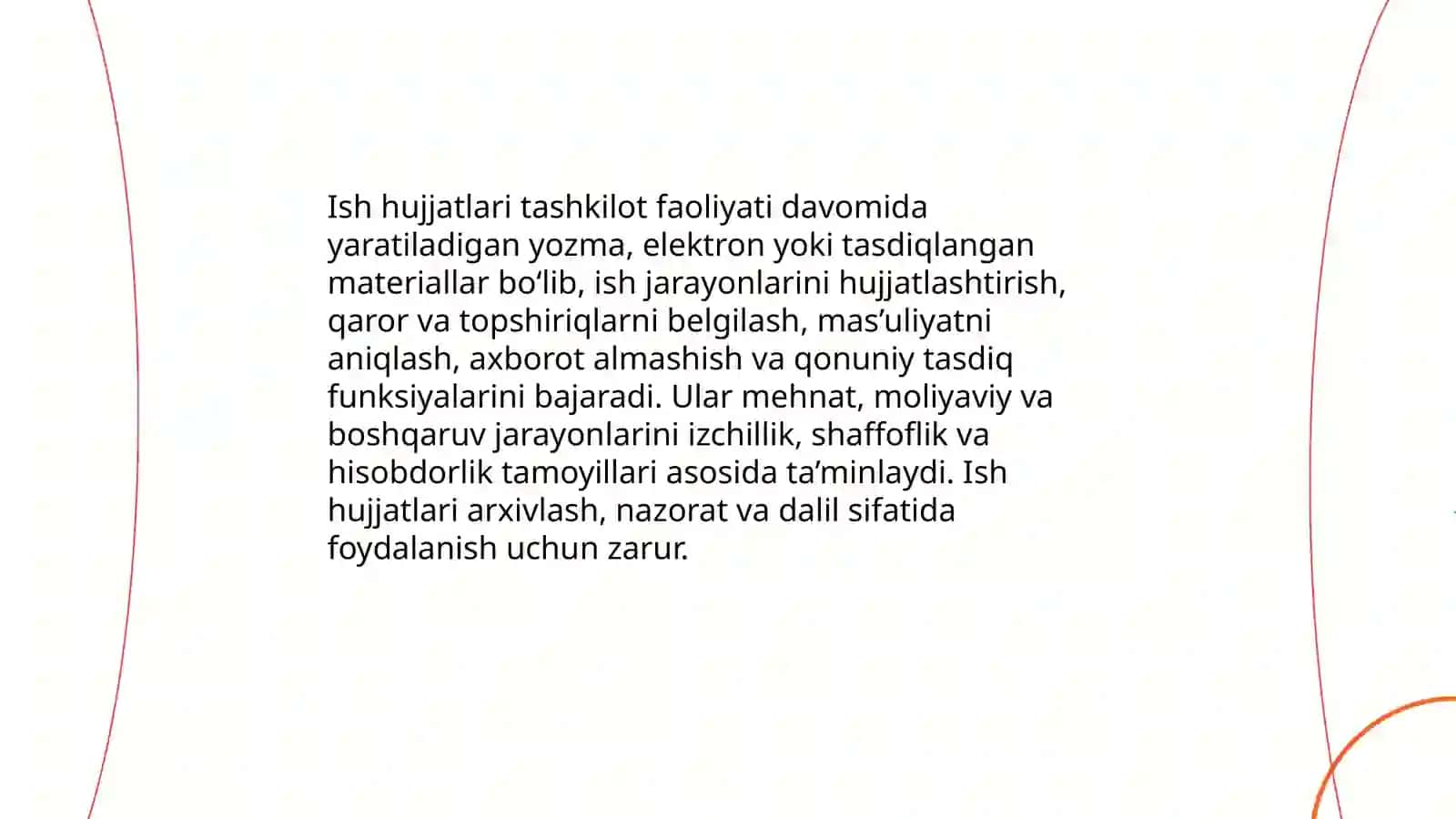 Ish hujjatlari va ularga qoyiladigan asosiy talablar 3