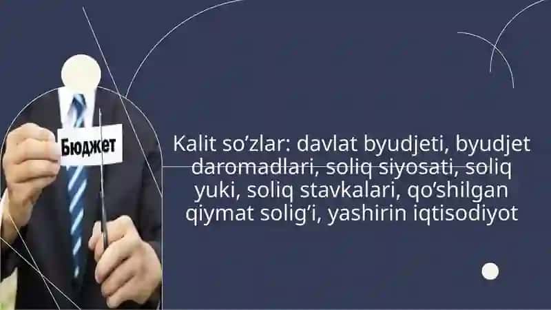 Mamlakatning barqaror rivojlanishida davlat byudjetining ahamiyati 3