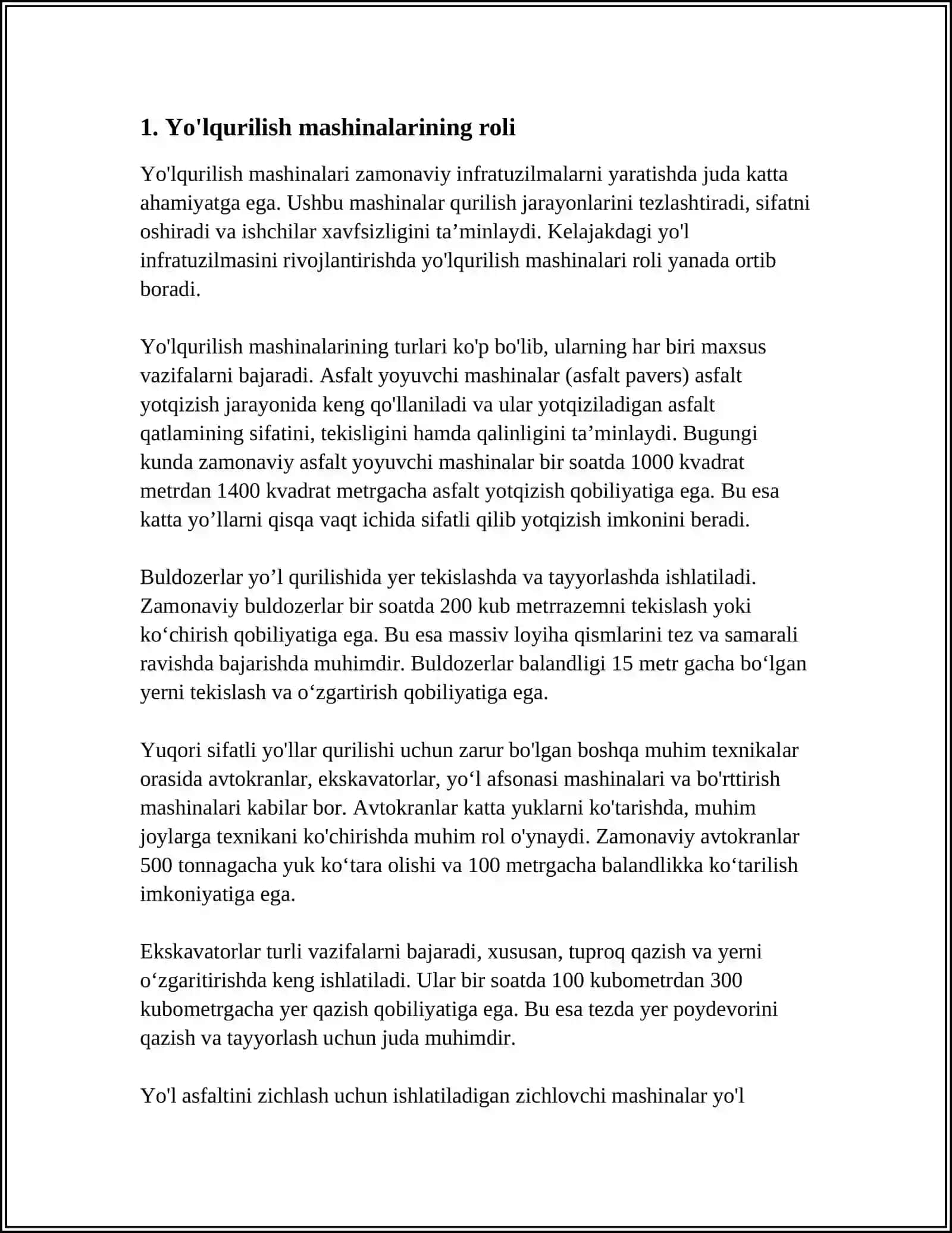 QISHGI MAVSUMDA AVTOMOBIL YO’LLARIGA XIZMAT KO’RSATISHMASHINALARI 3