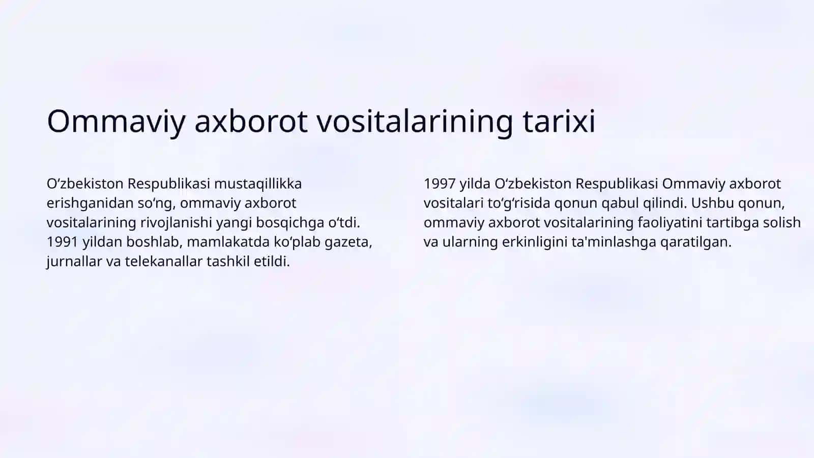 Ommaviy axborot vositalarining tarixi va rivojlanishi 3
