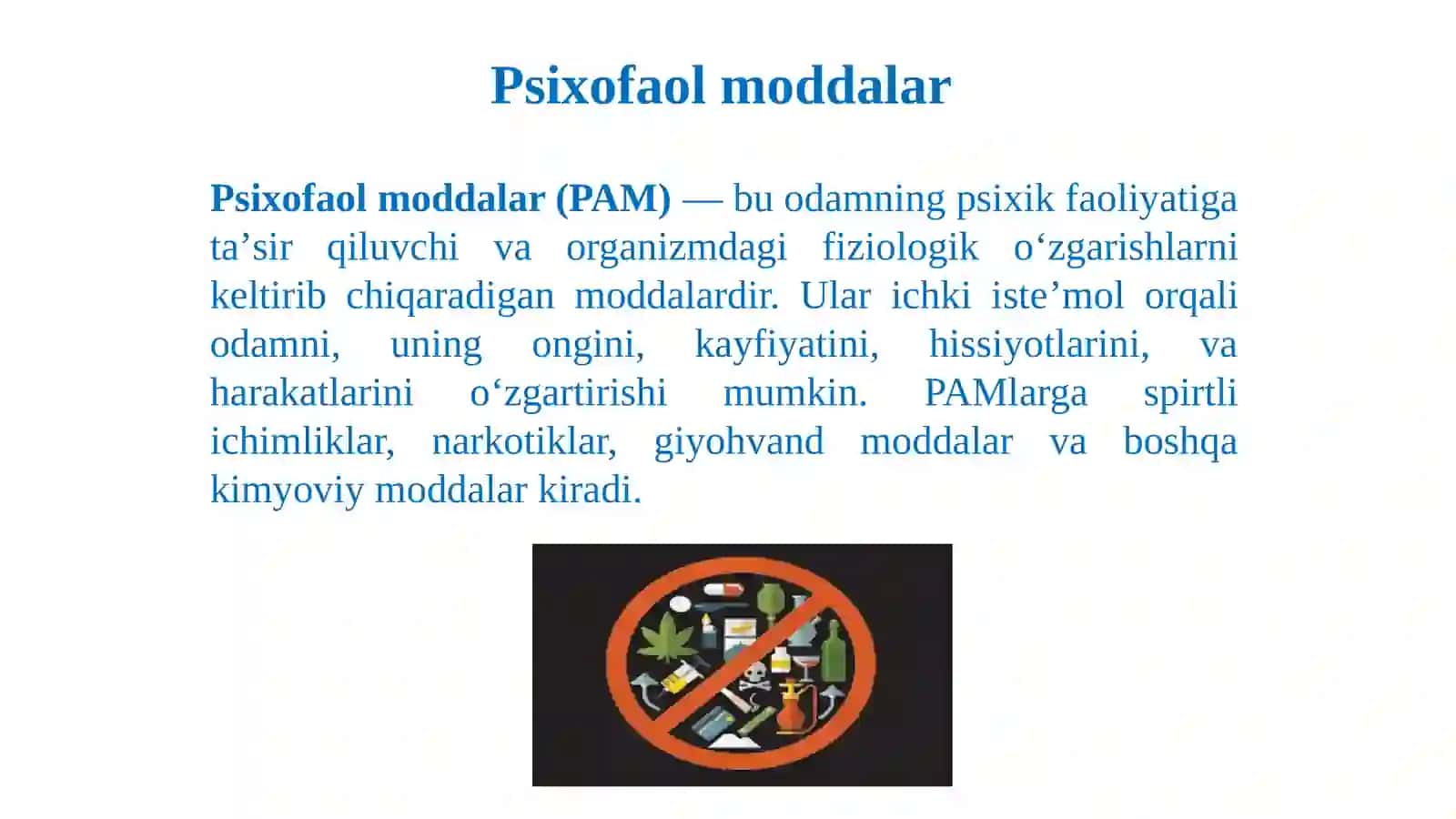 Dalillarga asoslangan psixofaol moddalar profilaktikasi 3