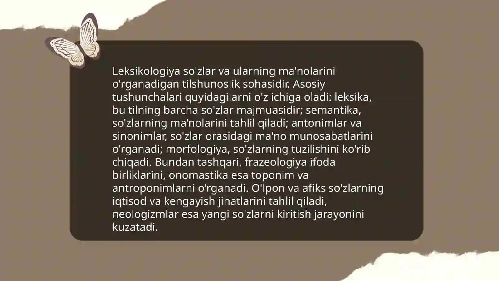 Leksikologiya va uning bo‘limlari 3