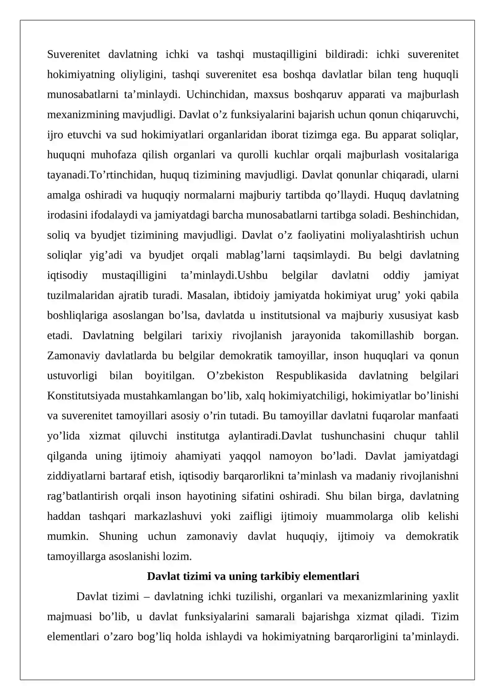 Davlat tizim sifatida, nazariy-huquqiy yondashuv 3