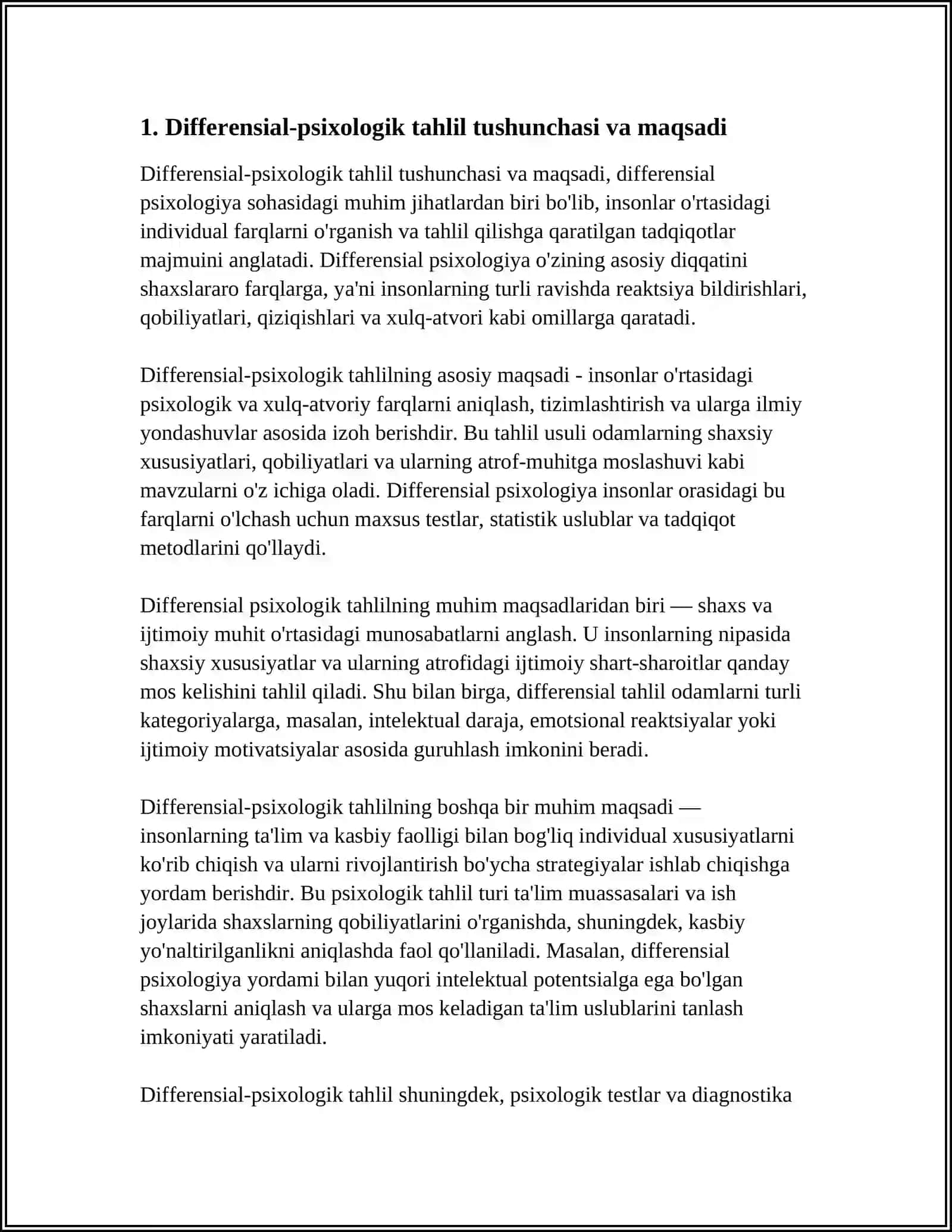 DIFFERENSIAL-PSIXOLOGIK TAHLILNING ASOSIY PRINSIPLARI 3