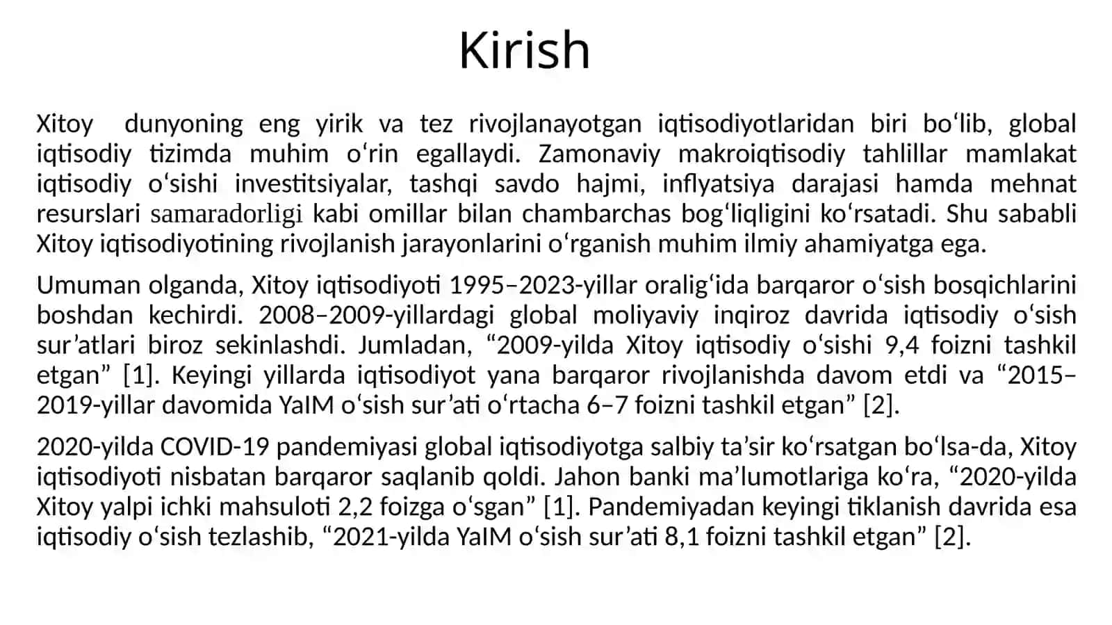XITOY DAVLATI (akademik ko'nikma) 3