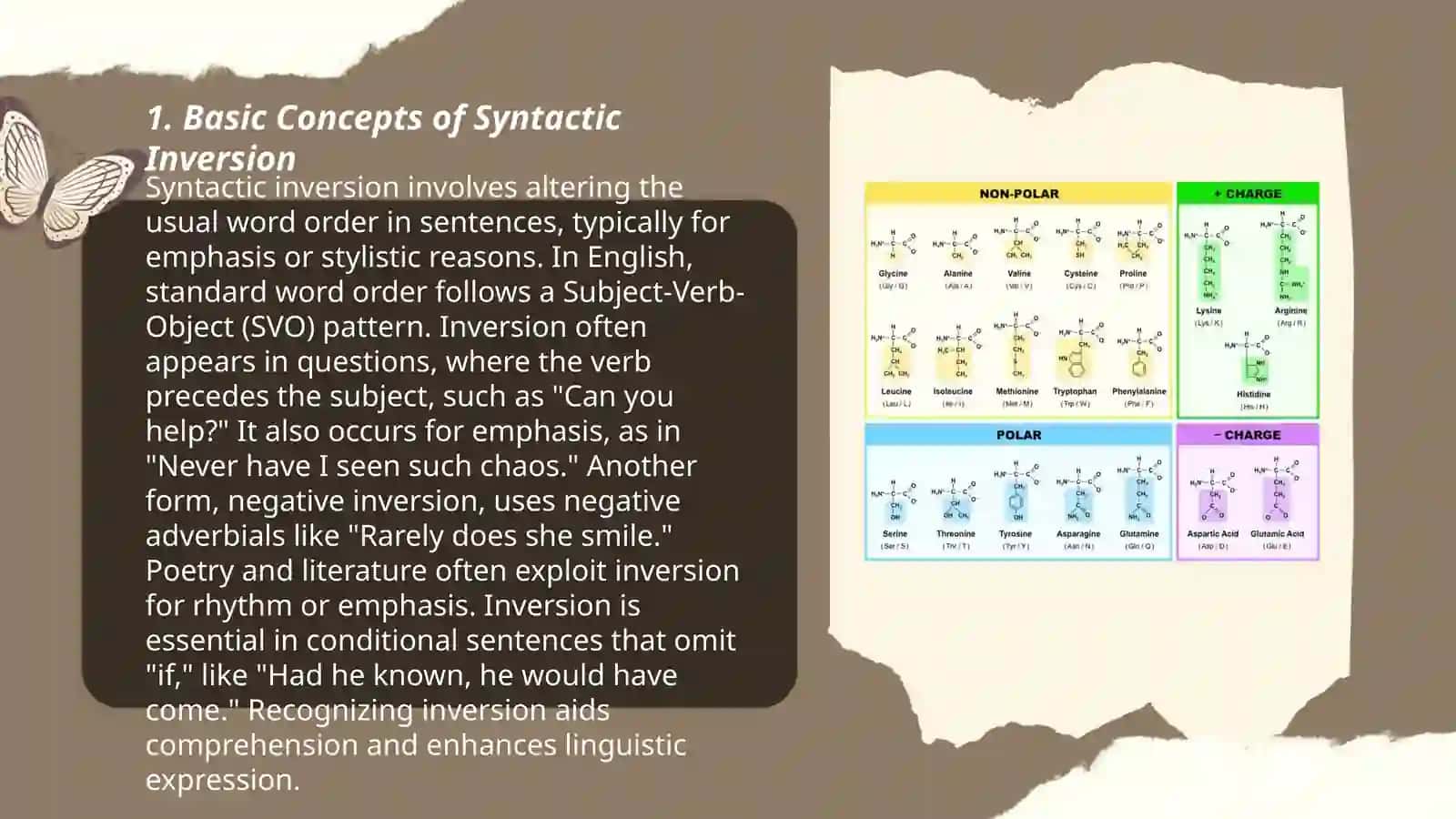 Syntactic inversion 3