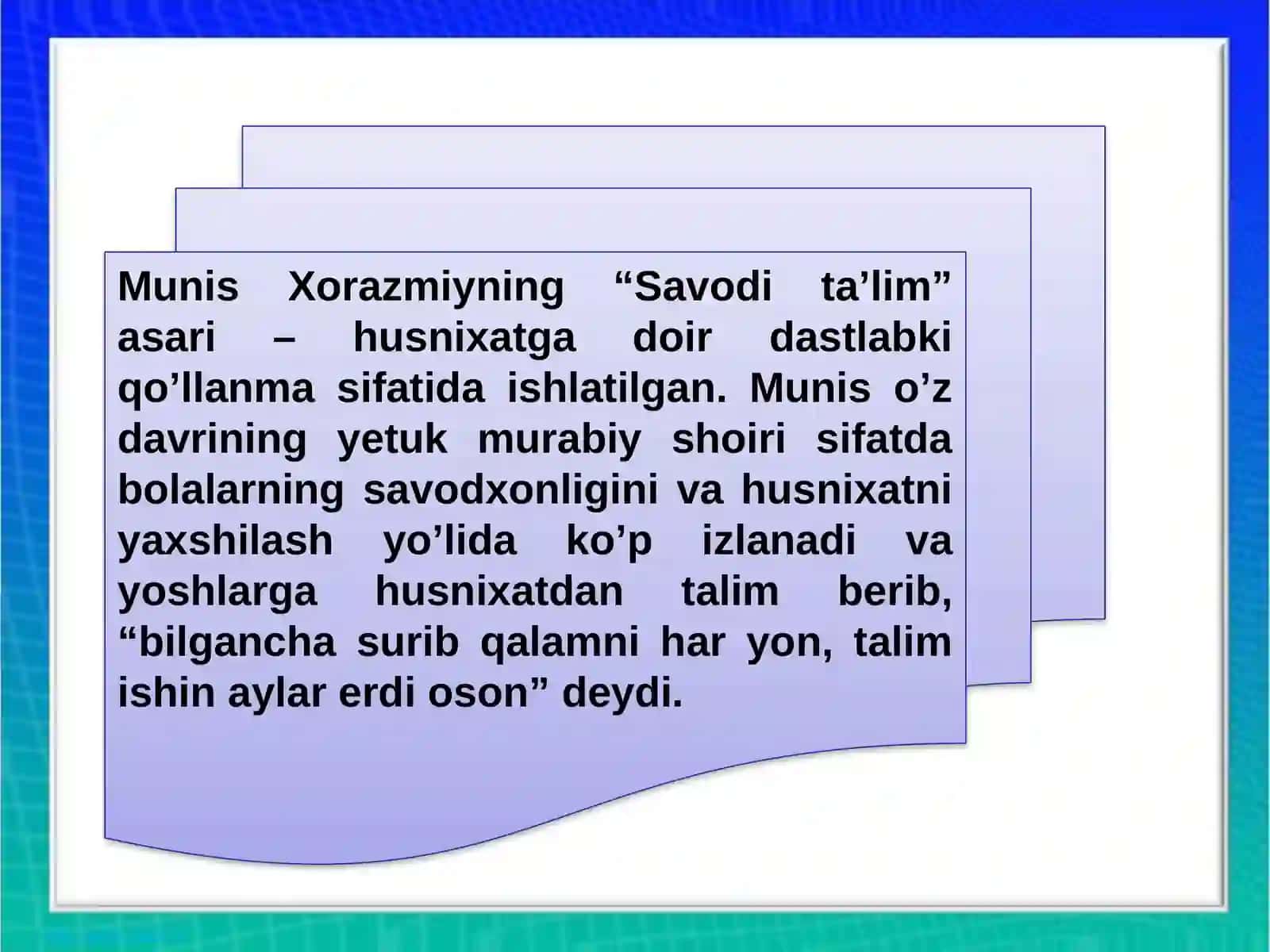 Munisning"savodita'lim" asari 3