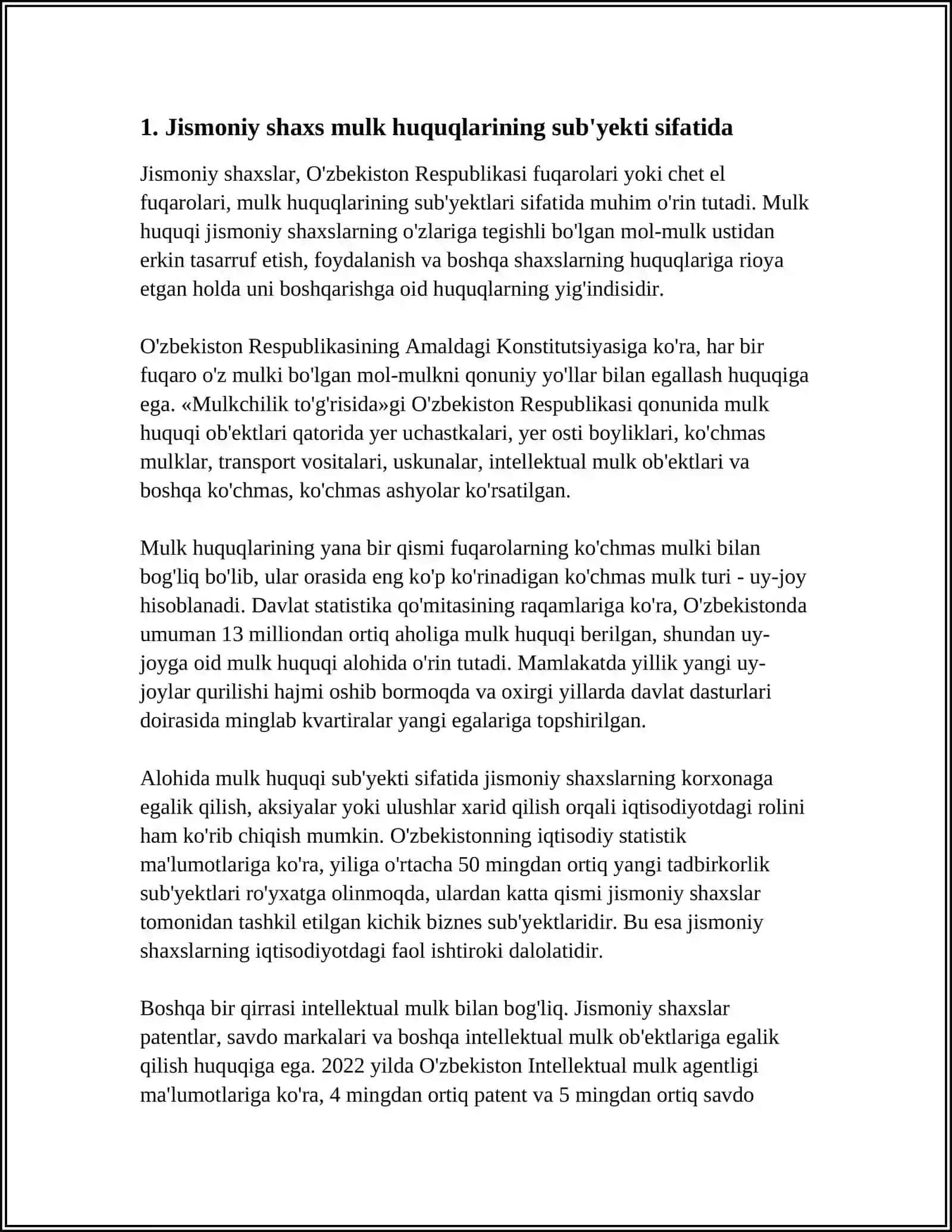 MULK HUQUQINING SUBYEKTLARI 3