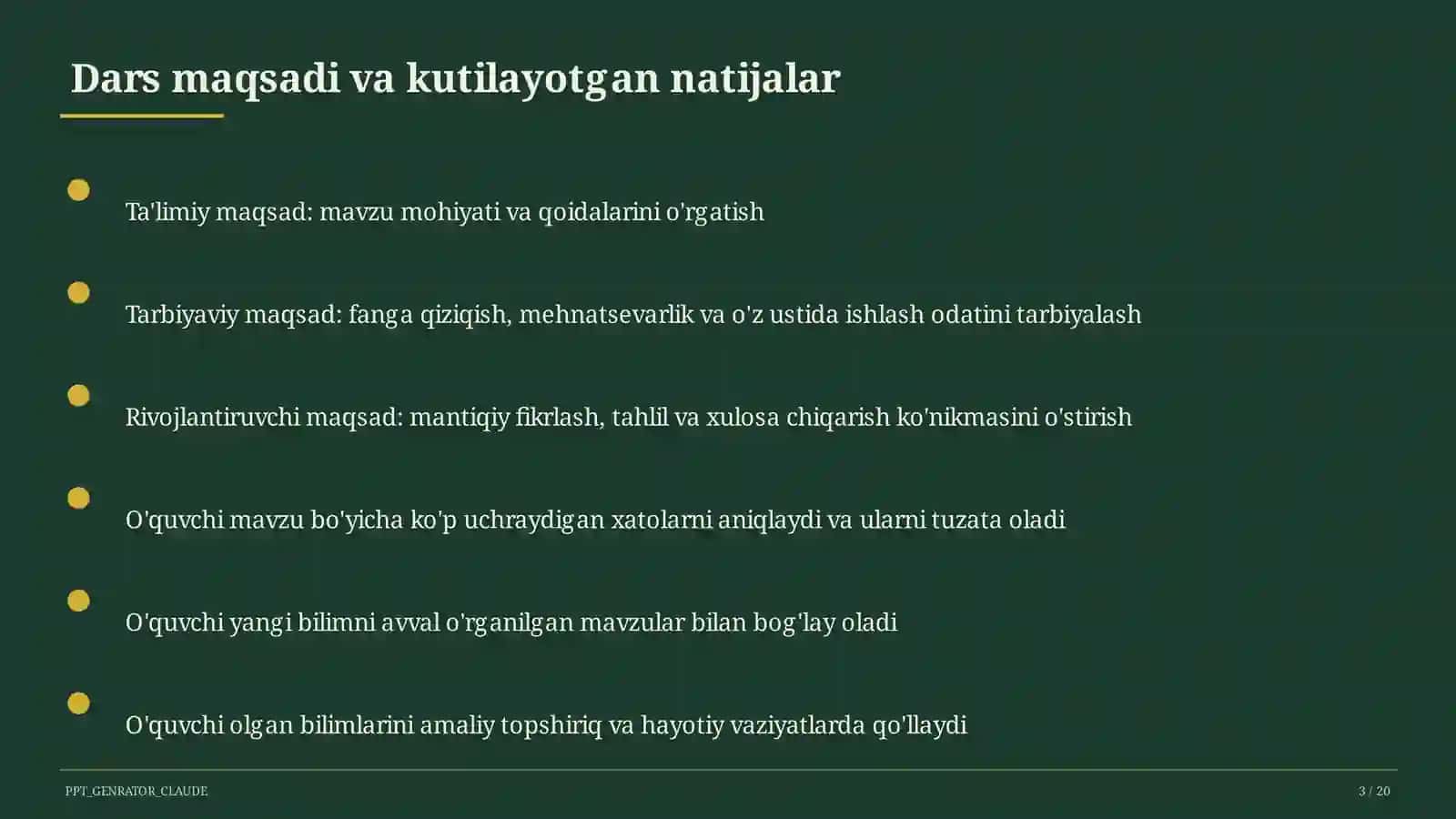 Sinuslar va kosinuslar teoremasi (9-sinf) 3
