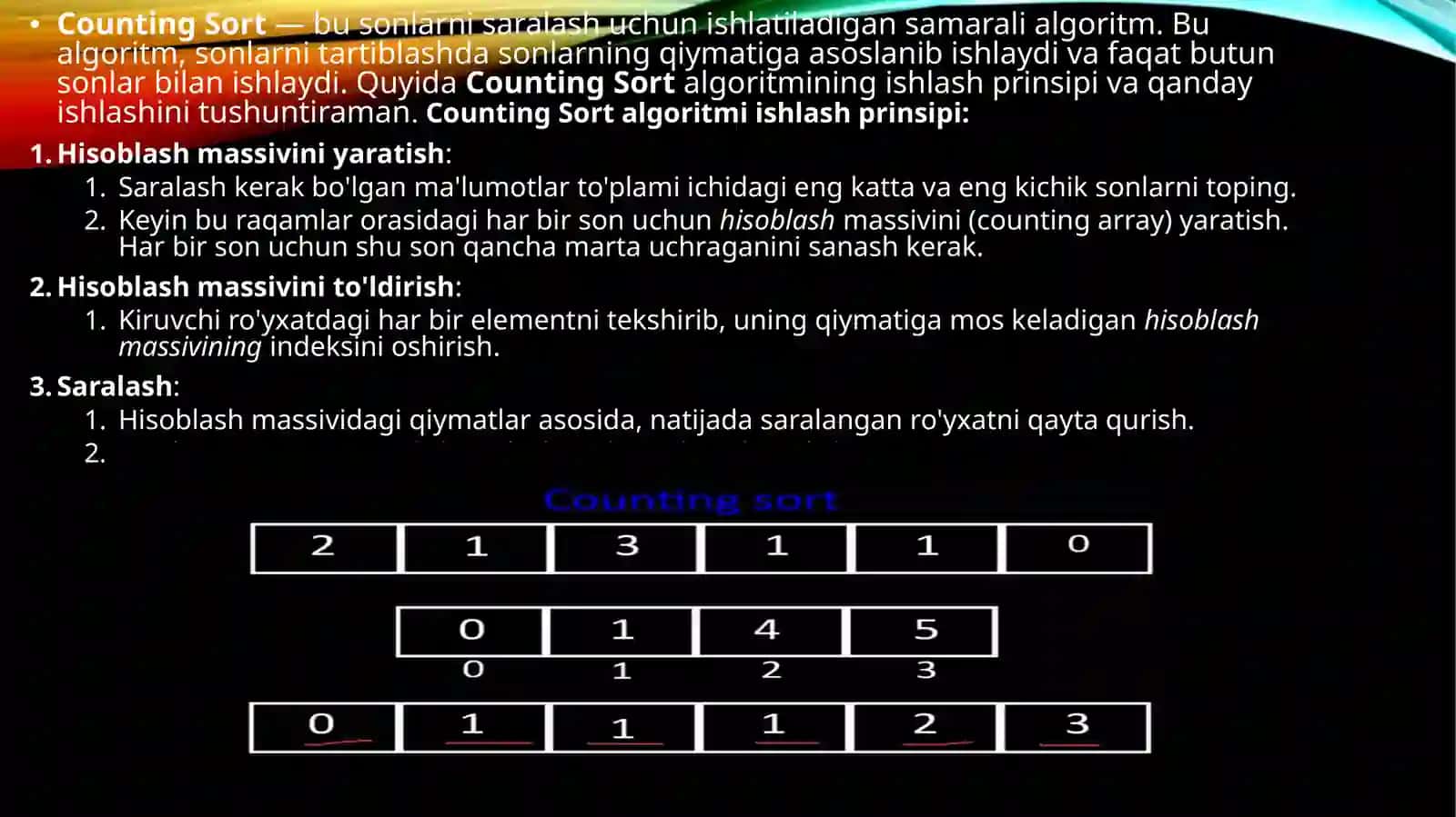 Saralash algoritmlari 3