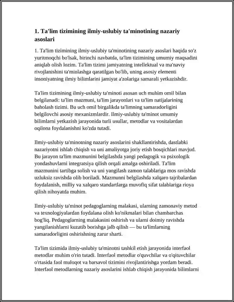 TALIM TIZIMINING ILMIY USLUBIY TAMINOTI 3